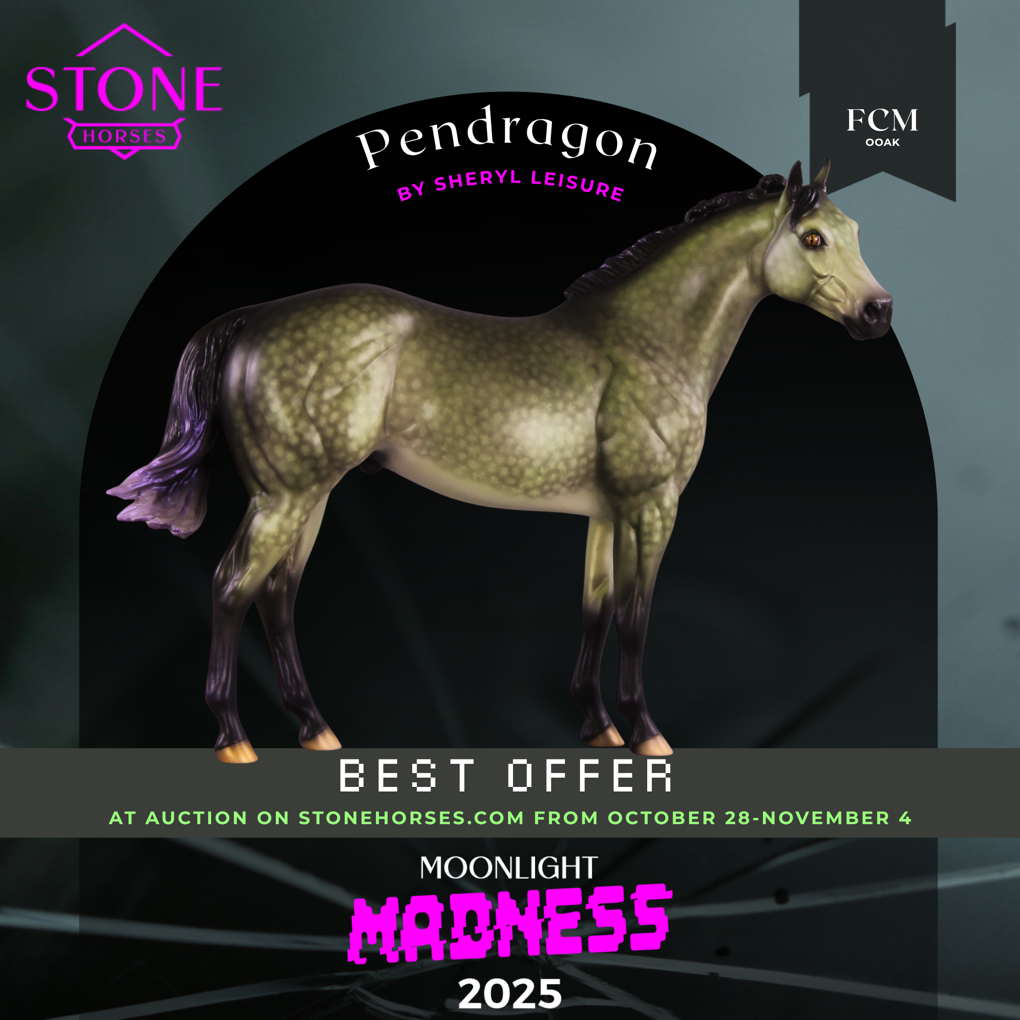 Pendragon OOAK FCM Ideal Stock Horse by Sheryl Leisure MM25