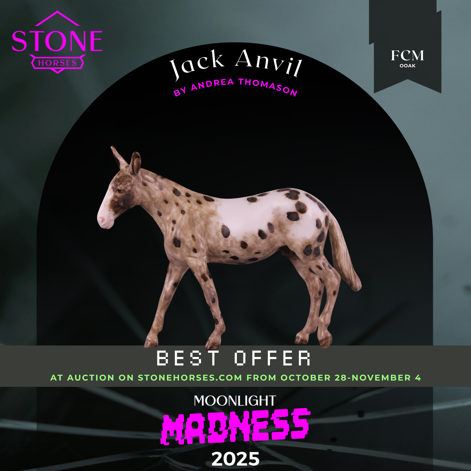 Jack Anvill OOAK FCM Chip Mule by Andrea Thomason MM25