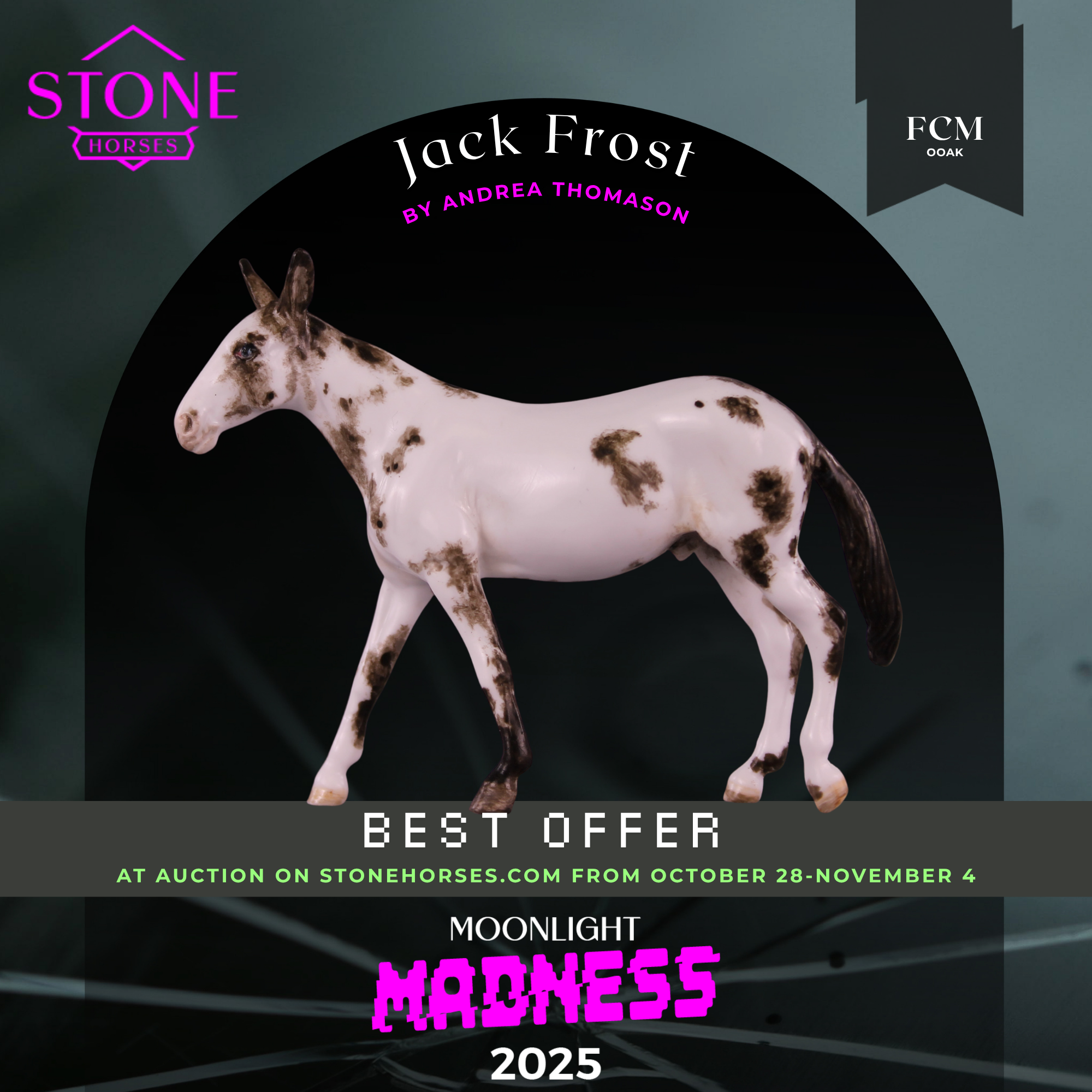 Jack Frost OOAK FCM Chip Mule by Andrea Thomason MM25