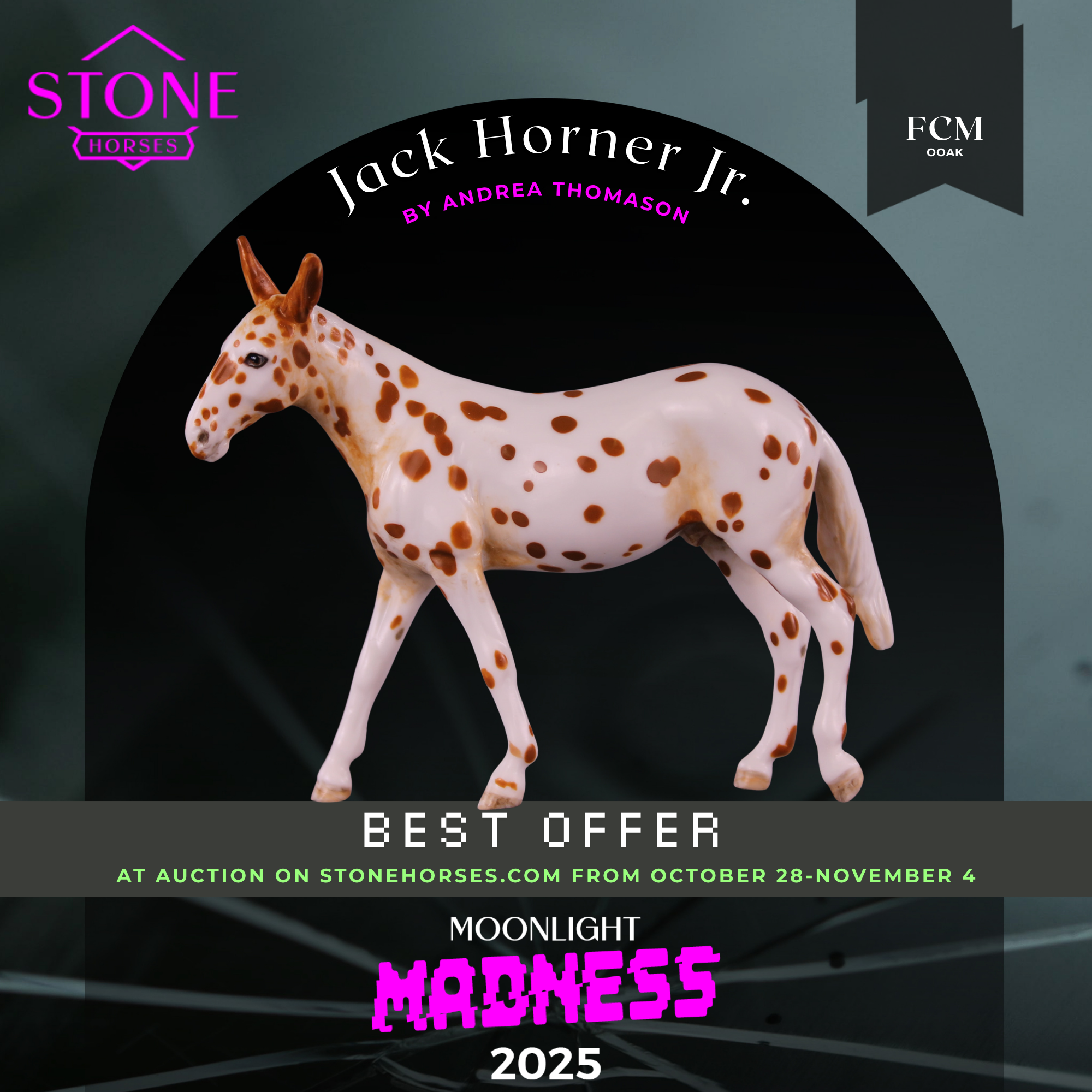 Jack Horner Jr. OOAK FCM Chip Mule by Andrea Thomason MM25