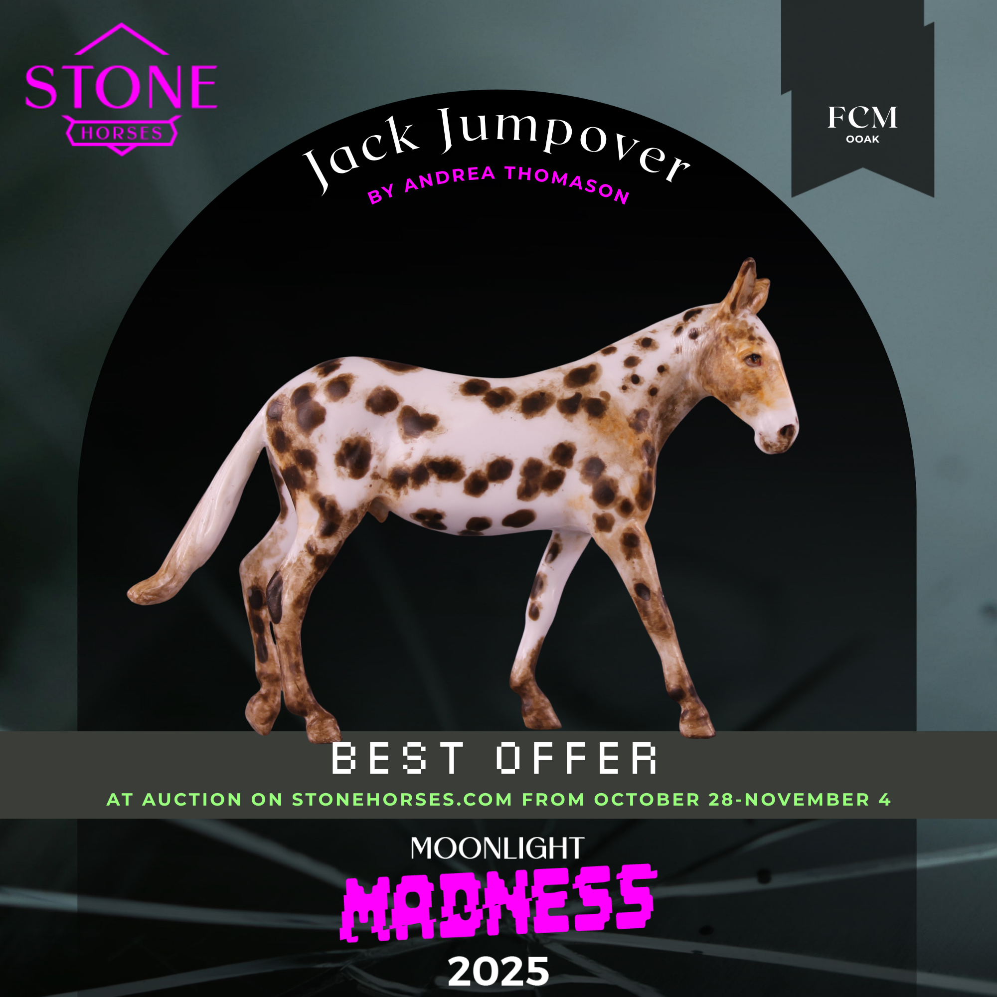 Jack Jumpover OOAK FCM Chip Mule by Andrea Thomason MM25