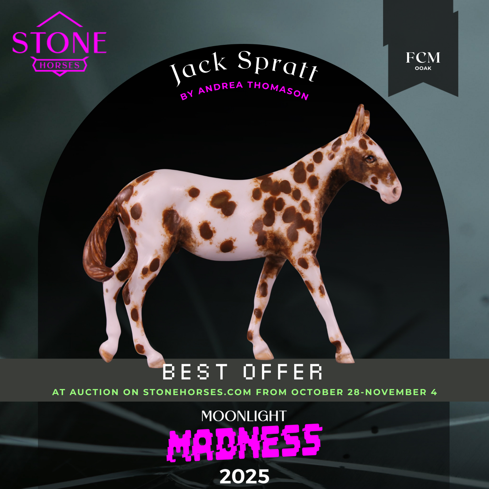 Jack Spratt OOAK FCM Chip Mule by Andrea Thomason MM25