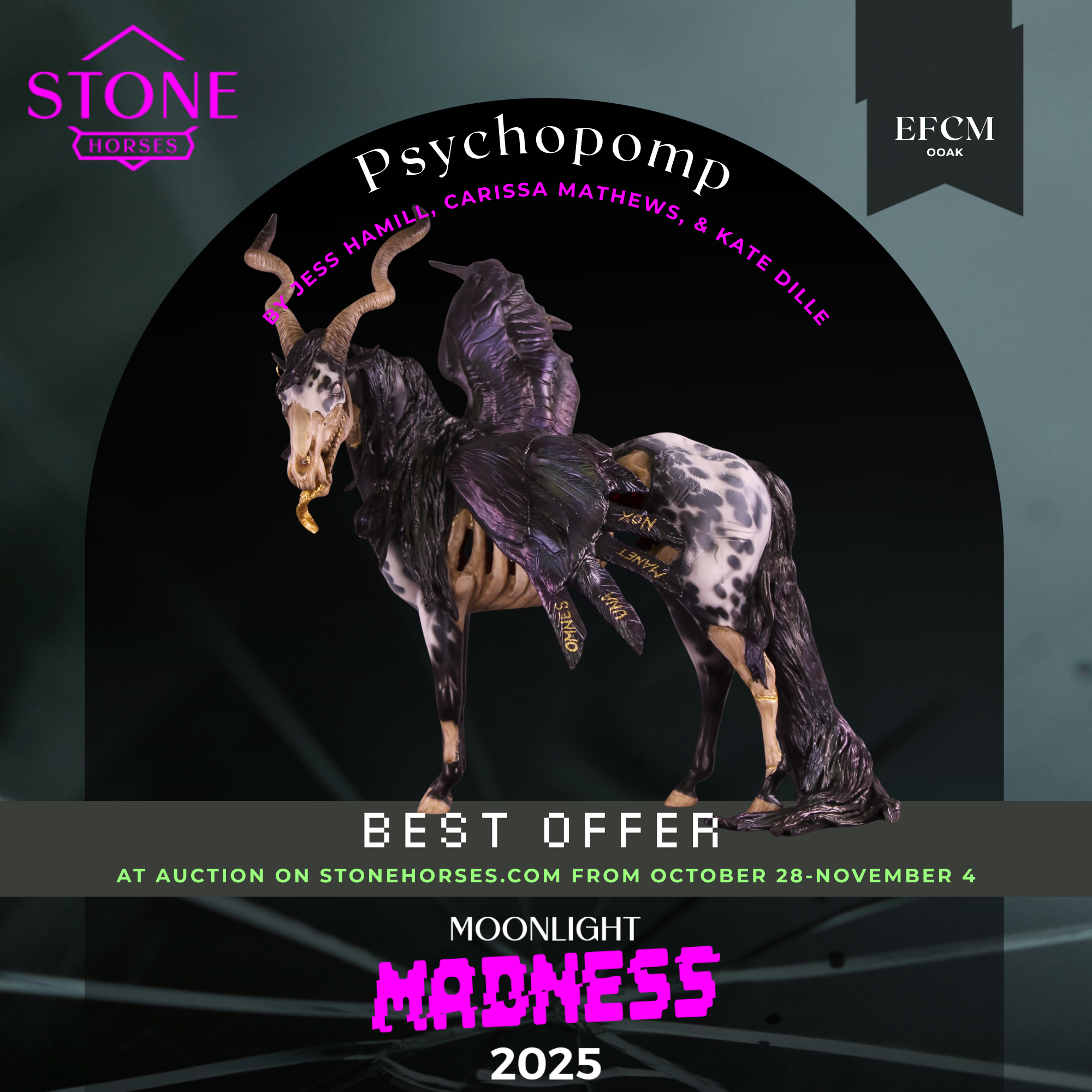 Psychopomp OOAK EFCM Andalusian by Jess Hamill MM25