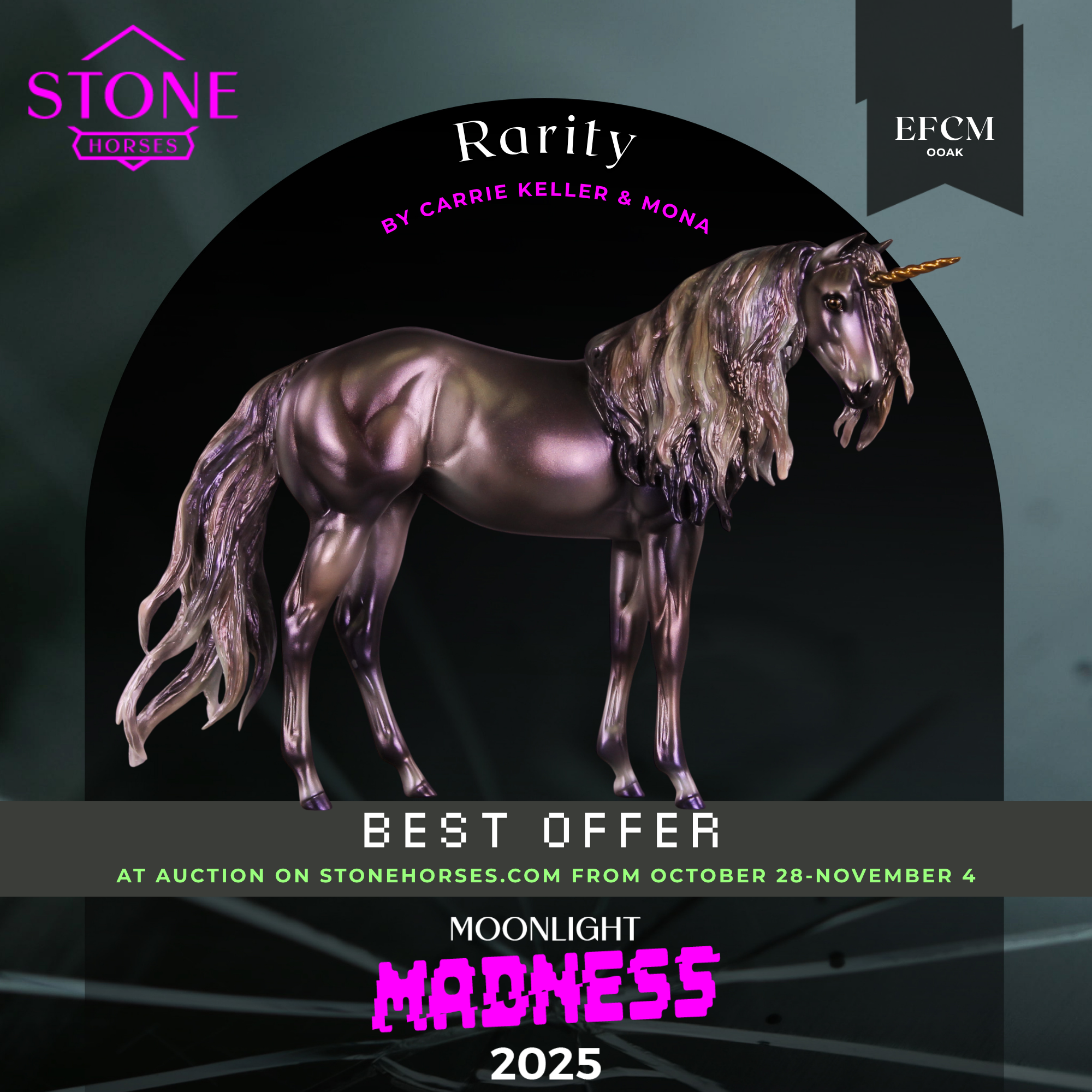 Rarity OOAK EFCM Stock Horse Weanling by Carrie Keller MM25