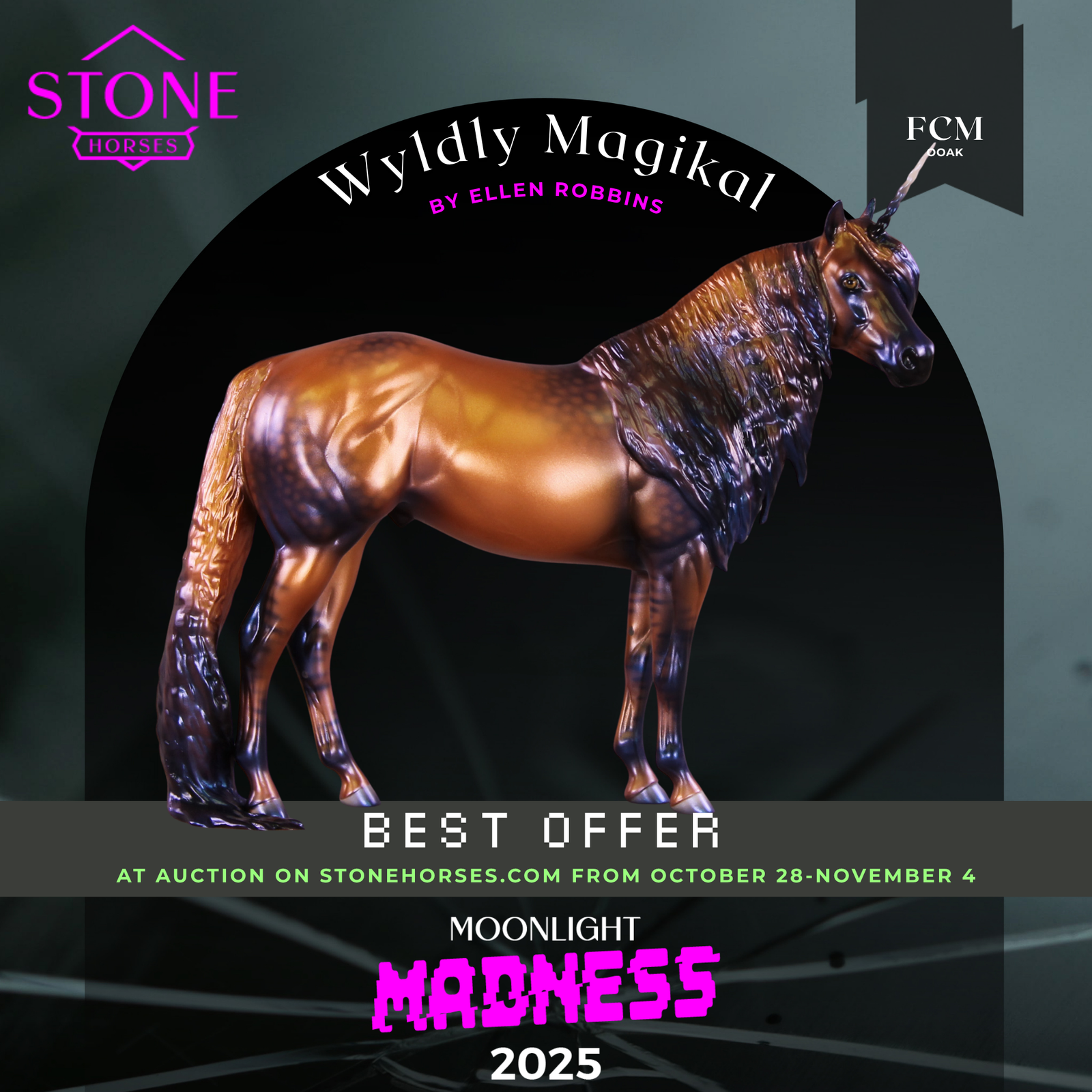 Wyldly Magikal OOAK FCM Ideal Stock Horse by Ellen Robbins MM25