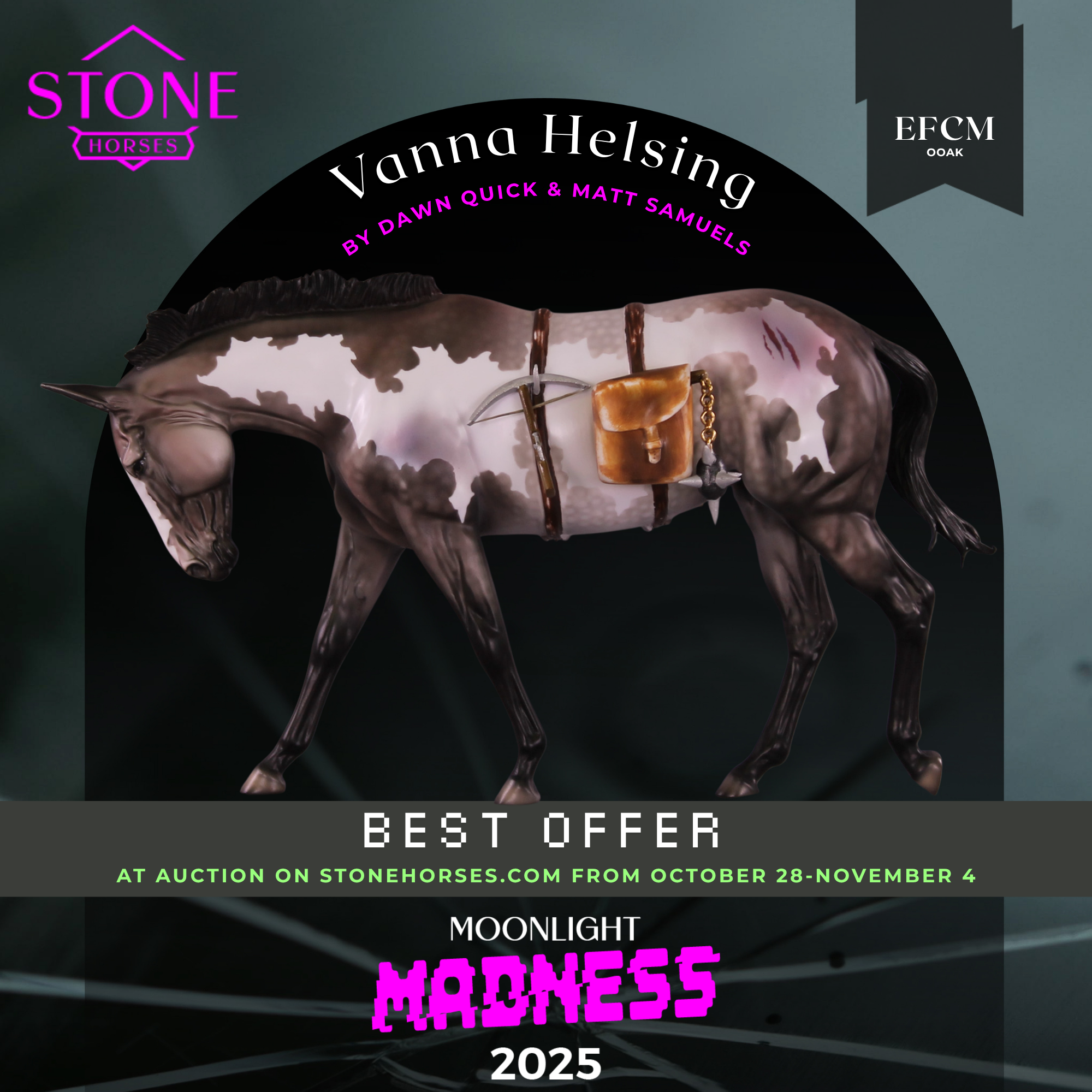 Vanna Helsing OOAK EFCM Large Mule by Dawn Quick MM25