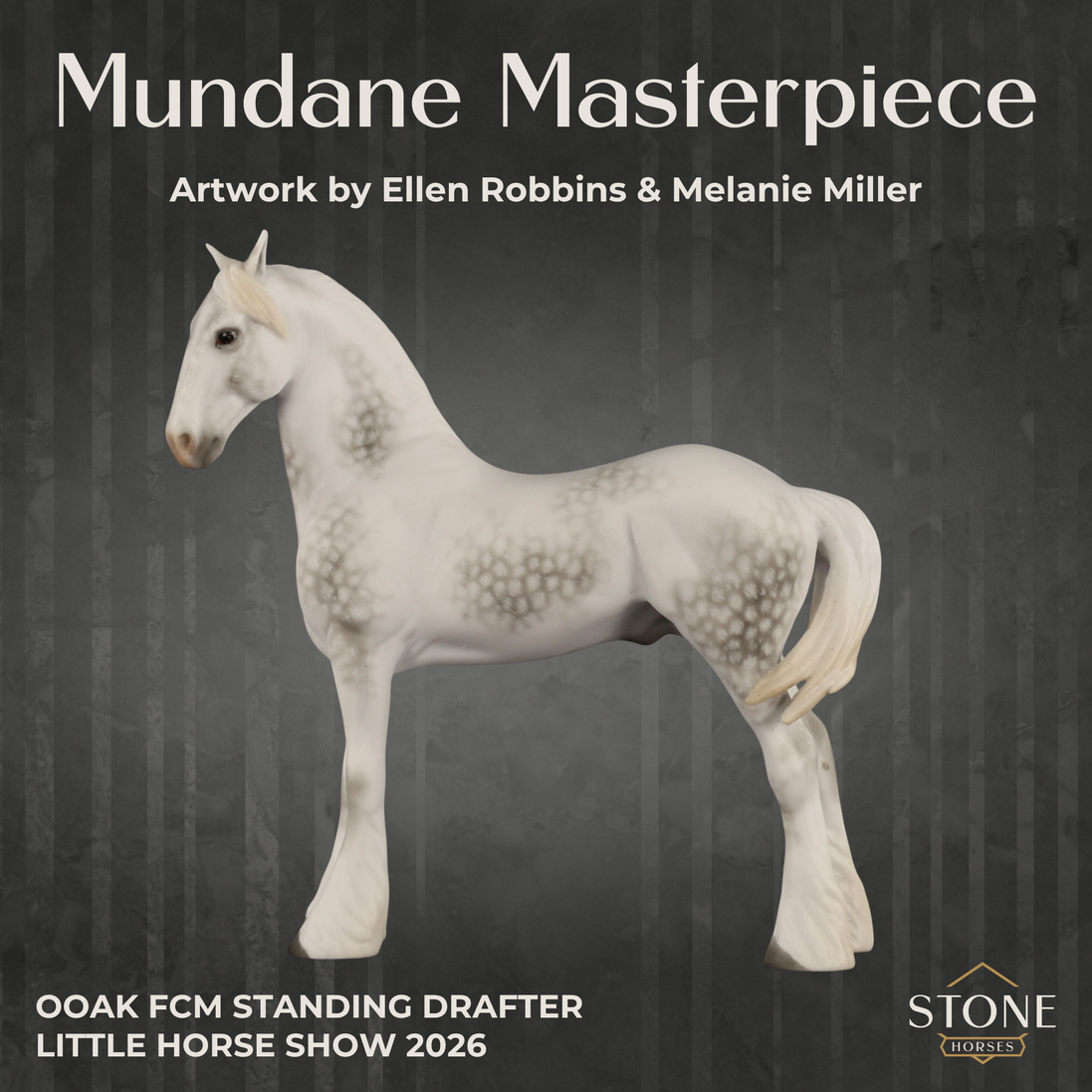 Mundane Masterpiece OOAK FCM Chip Standing Drafter by Ellen Robbins & Melanie Miller LHS26