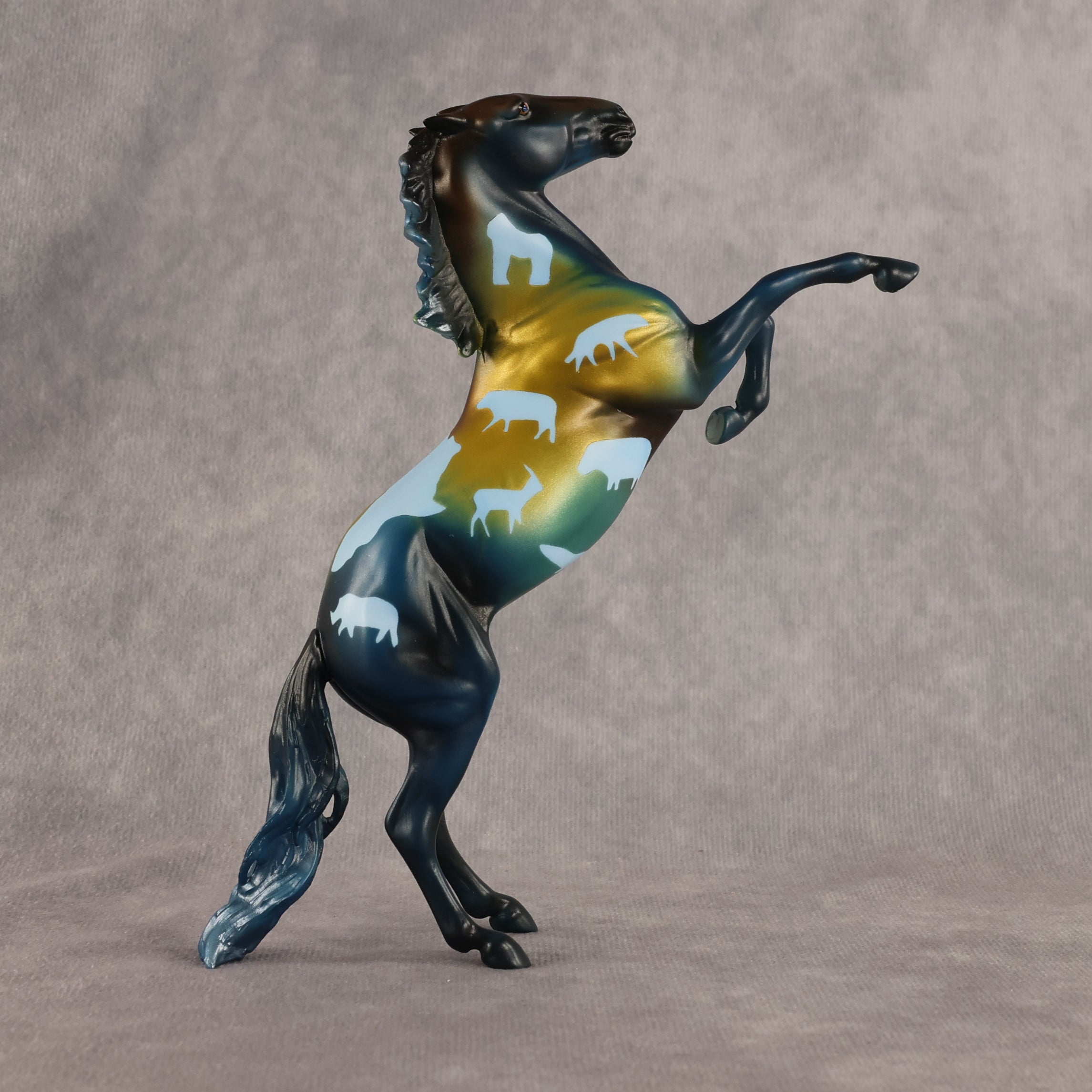 OOAK Pebble Mustang Blind Bag by Enrique Duarte WC26
