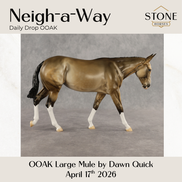 Neigh-a-Way OOAK Large Mule by Dawn Quick DDOOAKs26