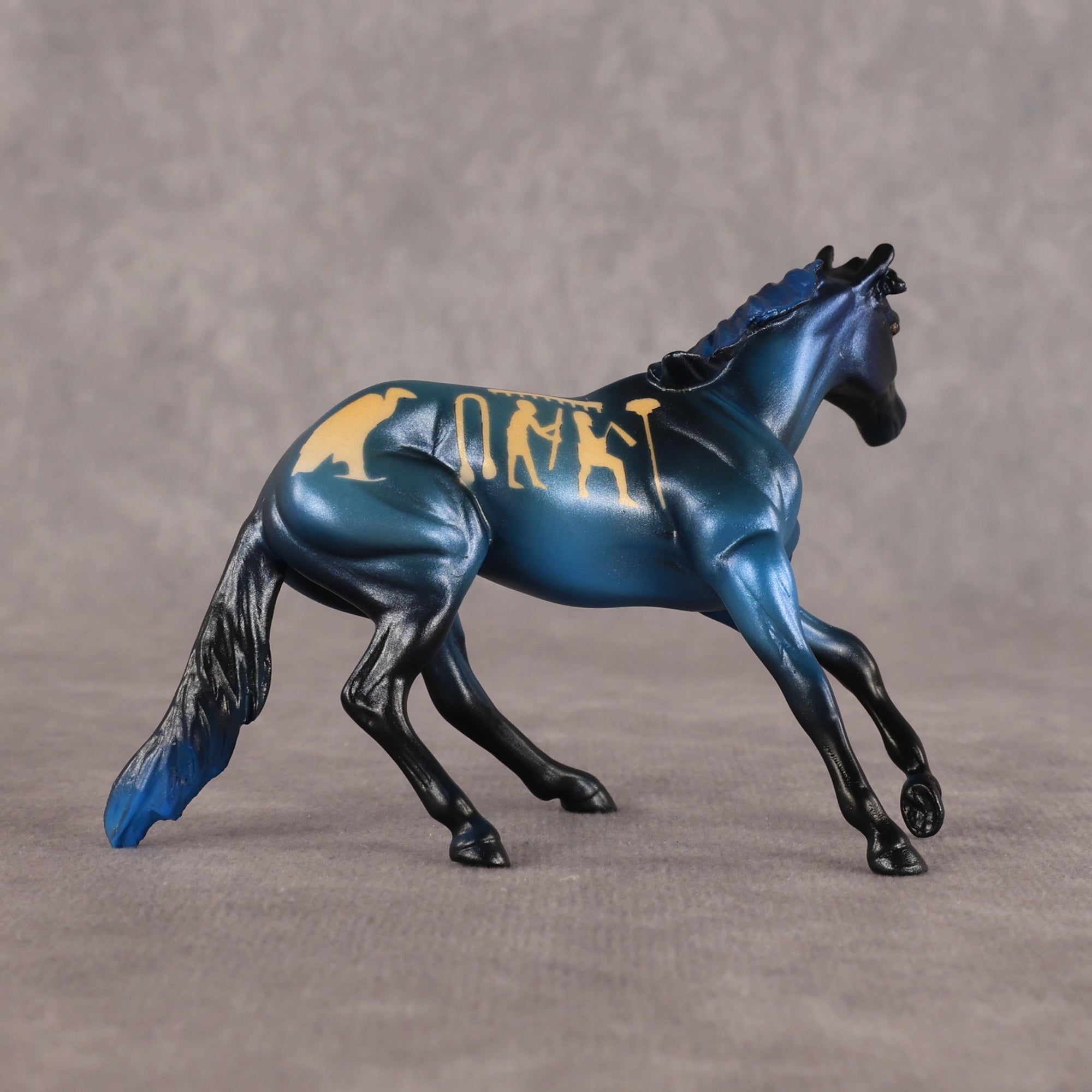 New Kingdom OOAK Chip Cutting Horse by Enrique Duarte WC26