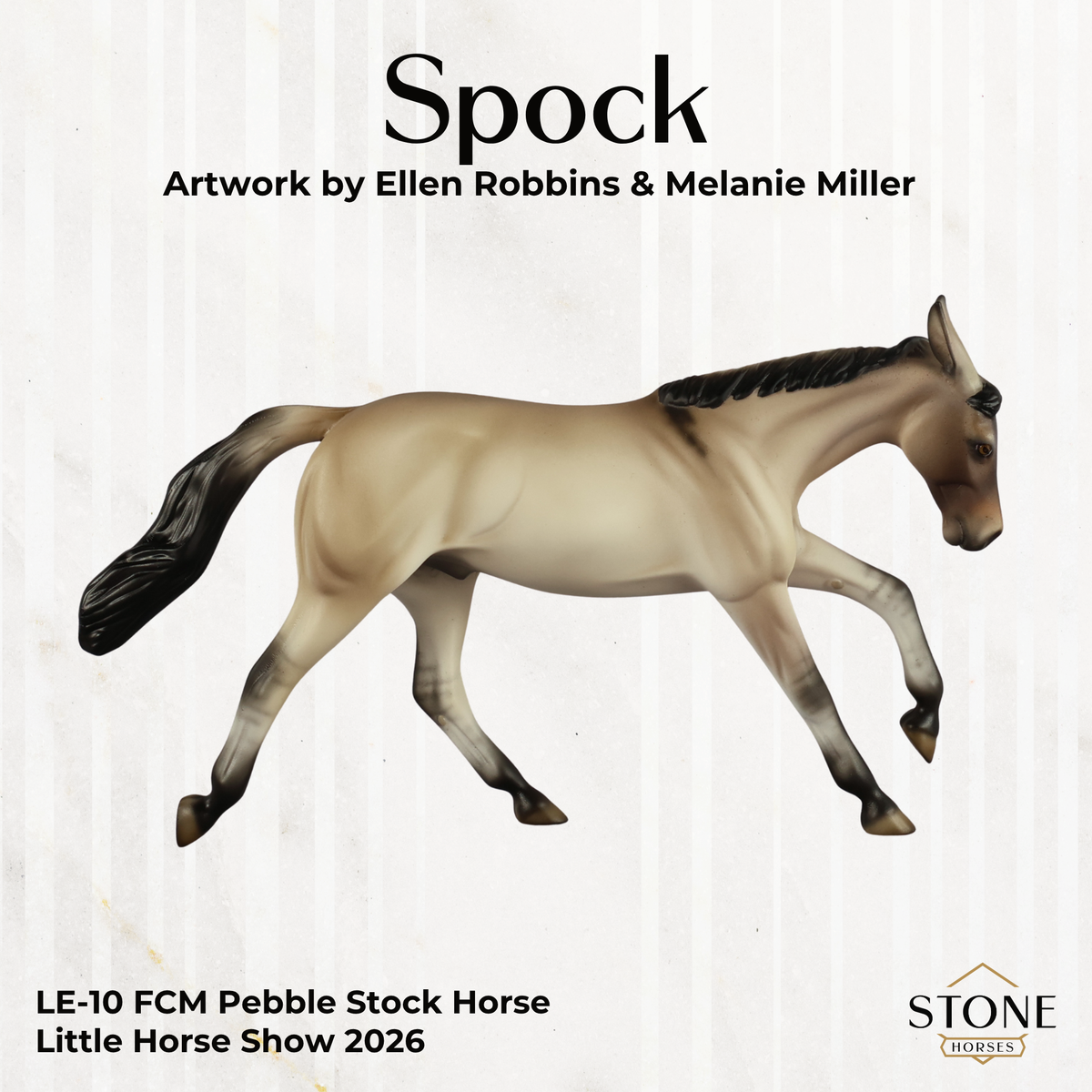 Spock LE-10 Pebble Stock Horse by Ellen Robbins LHS26