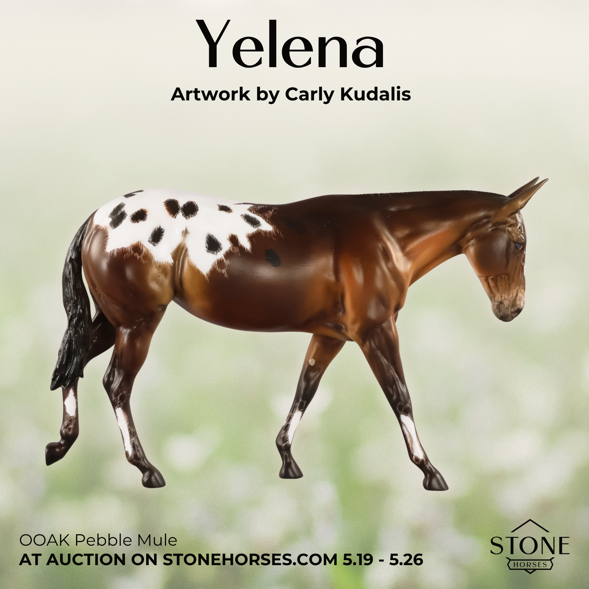 Yelena OOAK Pebble Mule by Carly Kudalis SHCF26