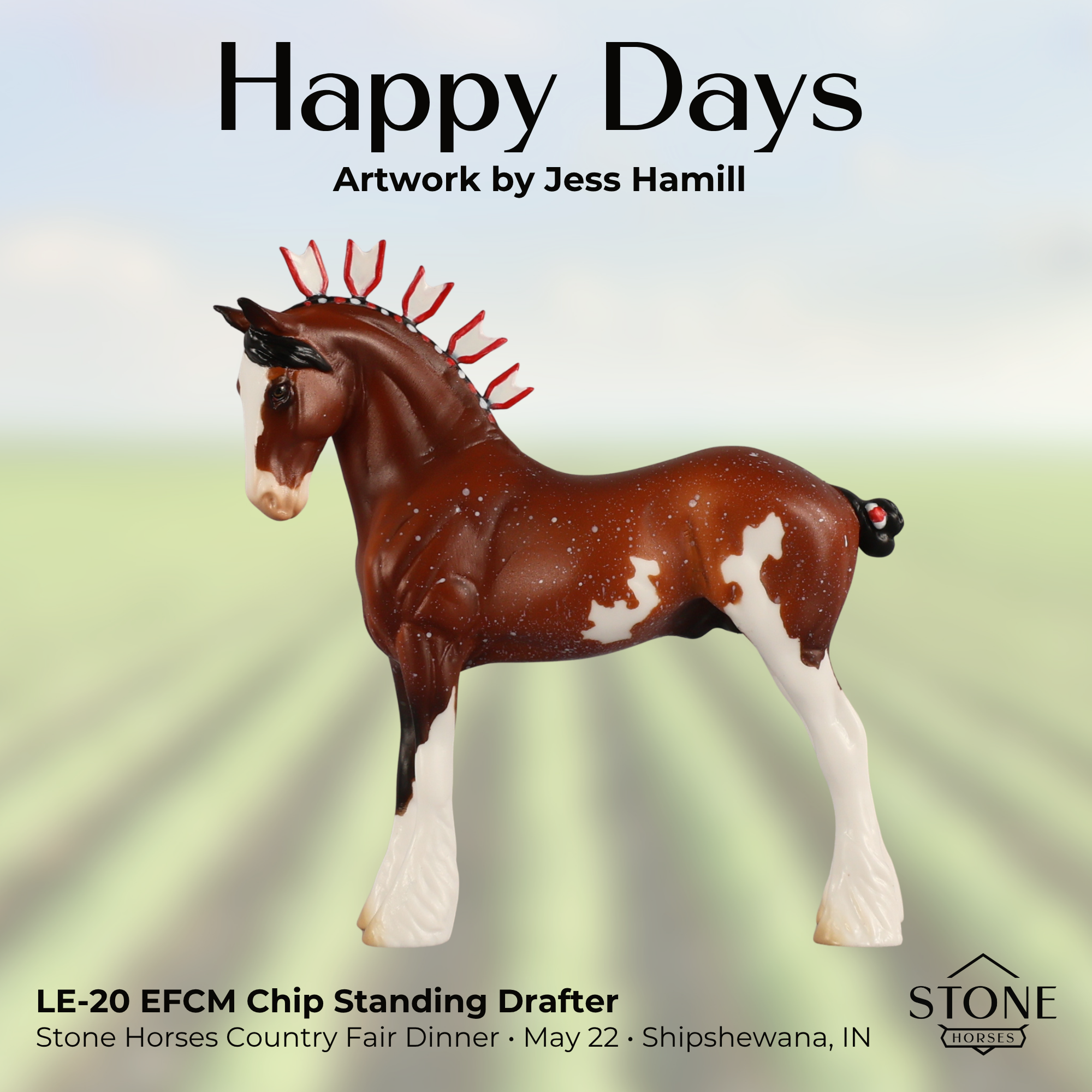 Happy Days LE-20 FCM Chip Standing Drafter by Jess Hamill SHCF26
