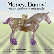 Money, Bunny! LE-10 EFCM Clear Bunny by Erin Corbett & Matt Samuels SHCF26