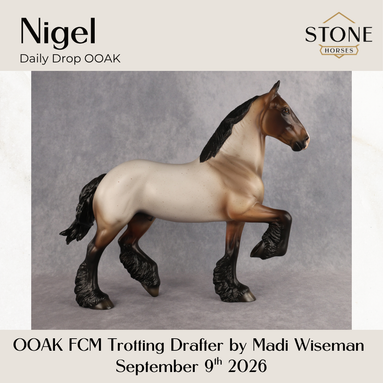 Nigel OOAK FCM Trotting Drafter by Madi Wiseman DDOOAKs26