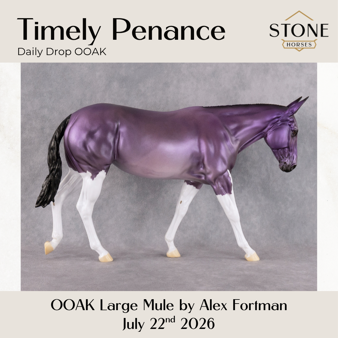 Timely Penance OOAK Large Mule by Alex Fortman DDOOAKs26