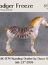 Badger Freeze OOAK Standing Drafter by Dawn Quick DDOOAKs26