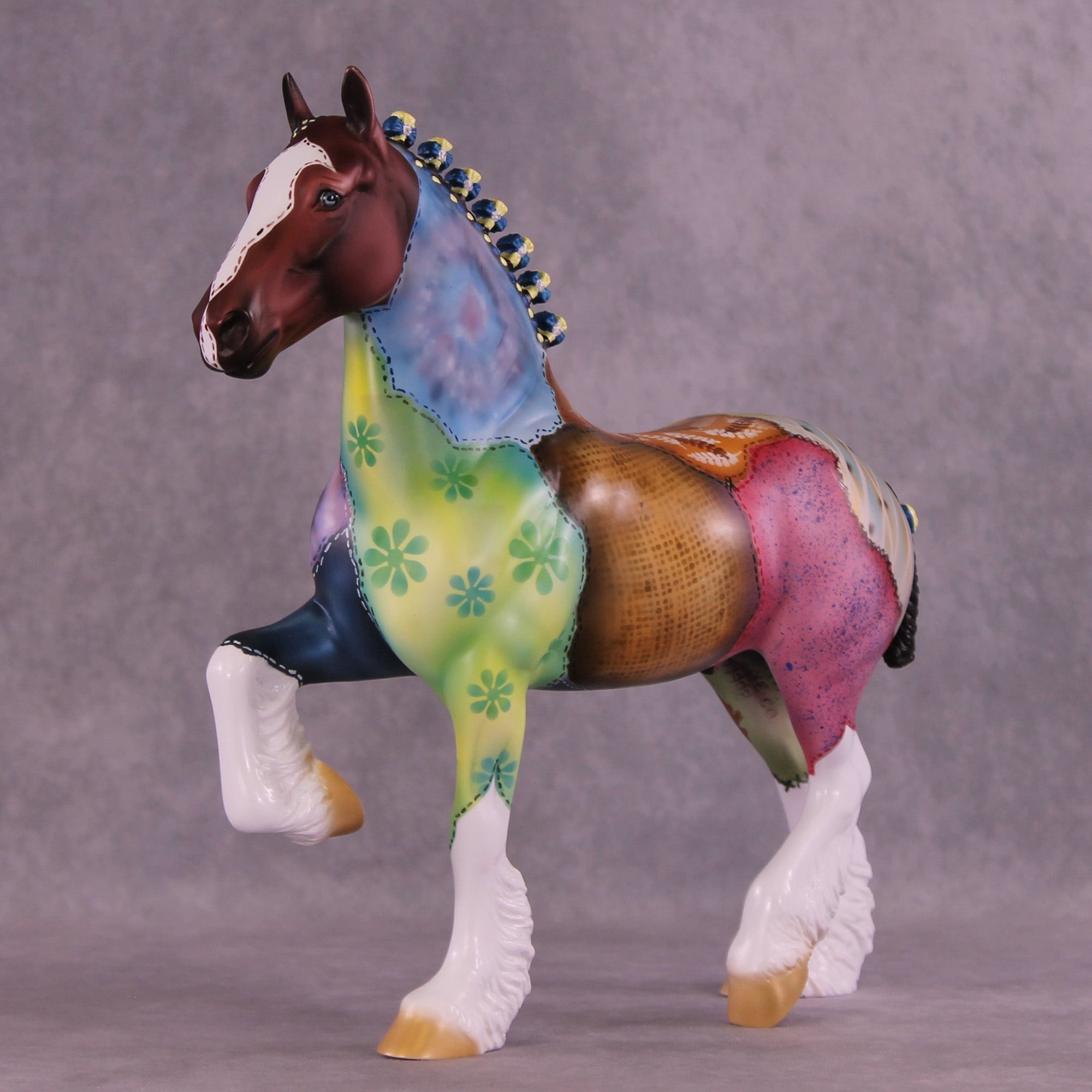 Patchwork Memories OOAK Trotting Drafter by Dawn Quick MM25 Group C