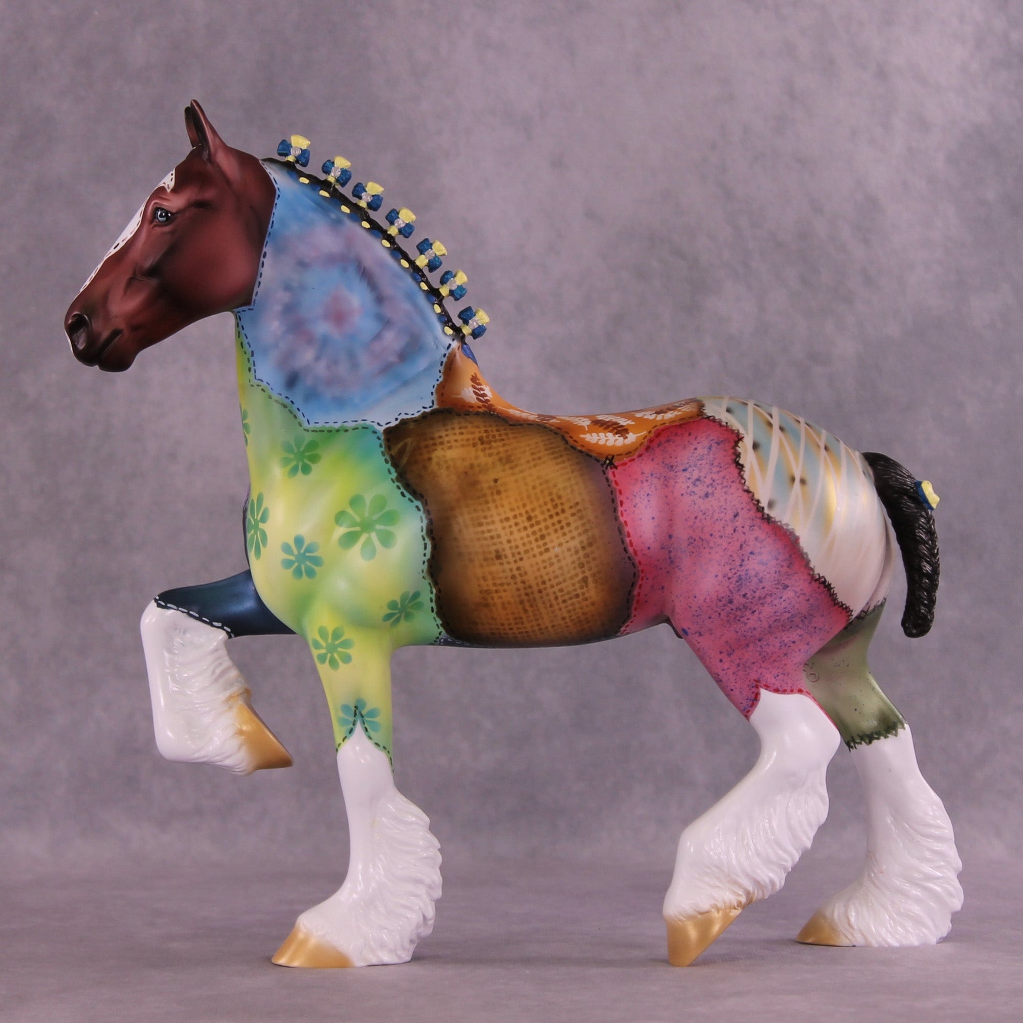 Patchwork Memories OOAK Trotting Drafter by Dawn Quick MM25 Group C