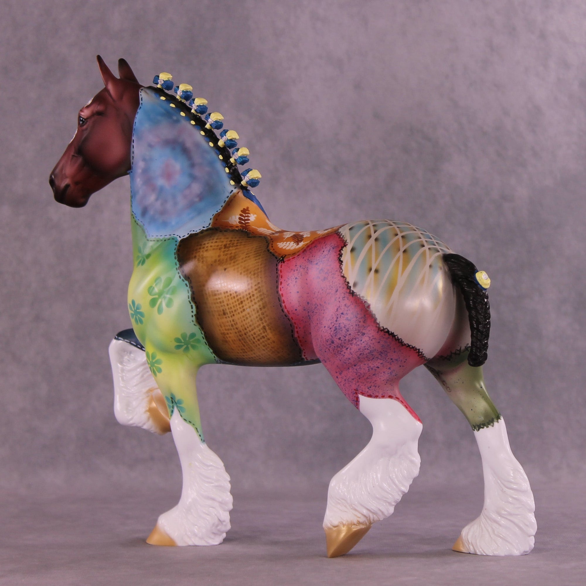 Patchwork Memories OOAK Trotting Drafter by Dawn Quick MM25 Group C