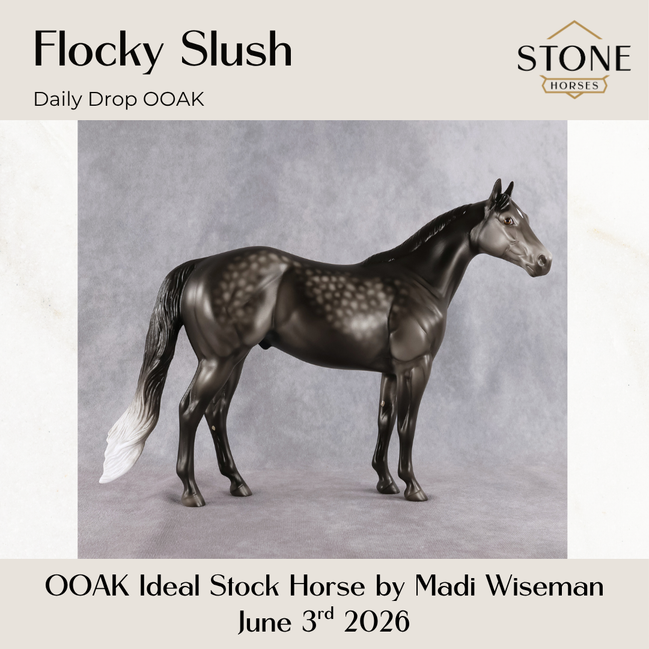 Flocky Slush OOAK Ideal Stock Horse by Madi Wiseman DDOOAKs26