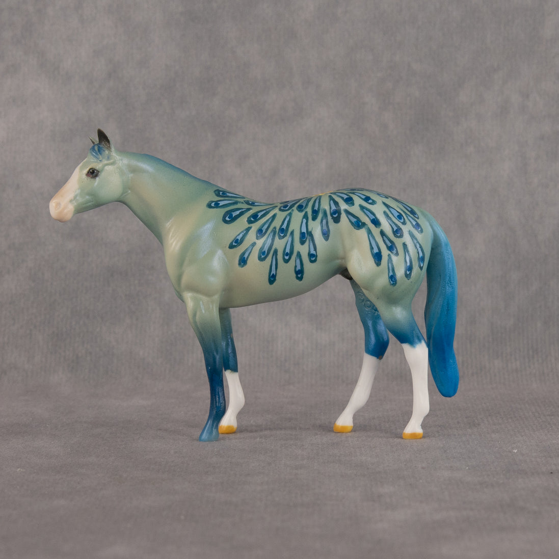 Peacock's Plumage OOAK Chip Stock Horse by Dawn Quick LHS26