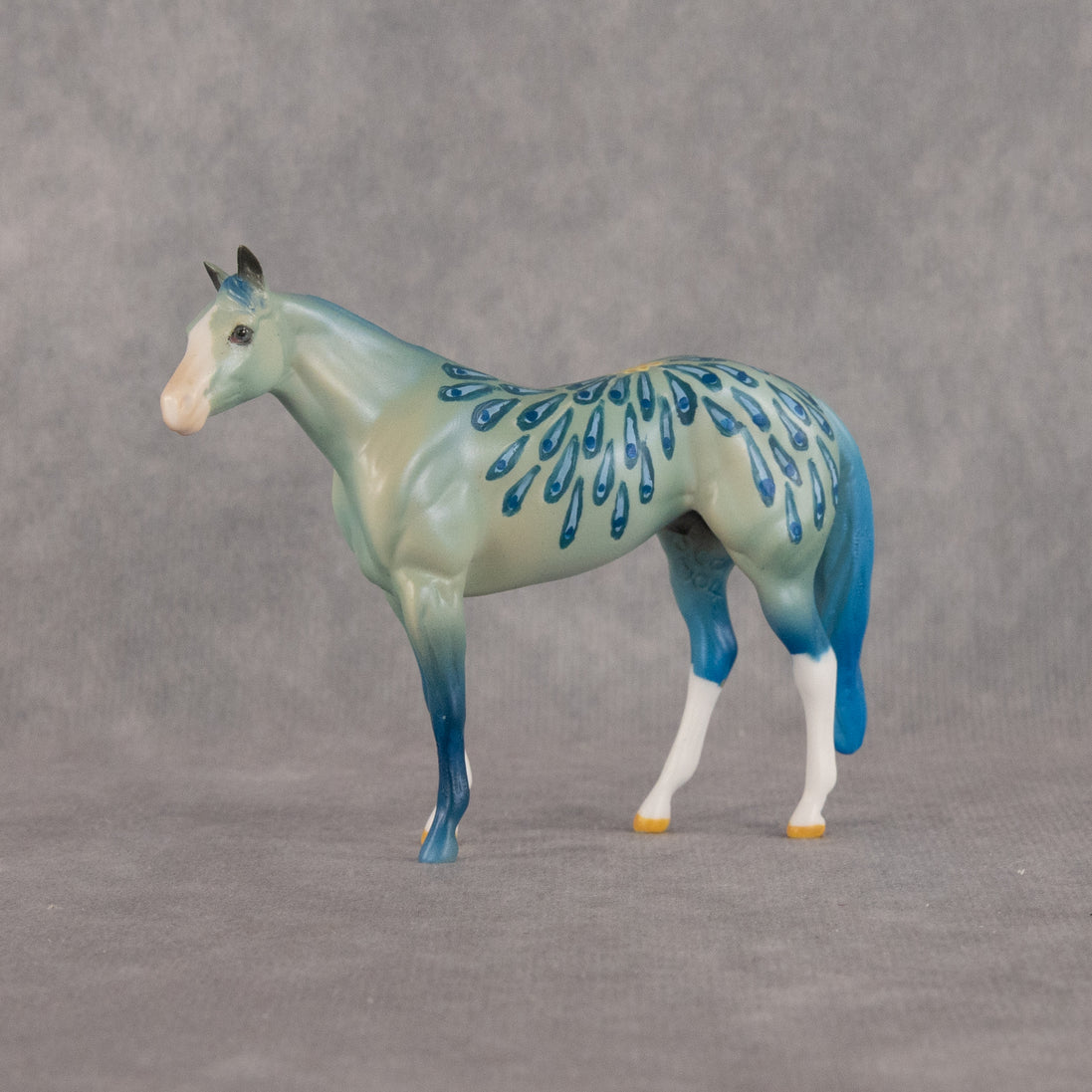 Peacock's Plumage OOAK Chip Stock Horse by Dawn Quick LHS26