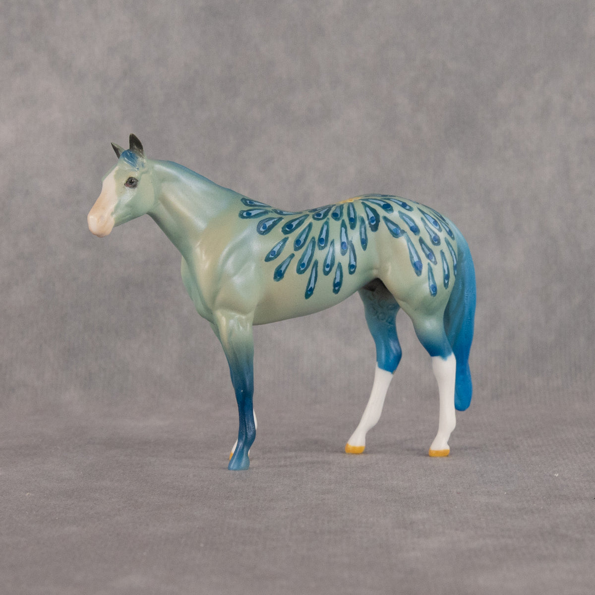 Peacock's Plumage OOAK Chip Stock Horse by Dawn Quick LHS26