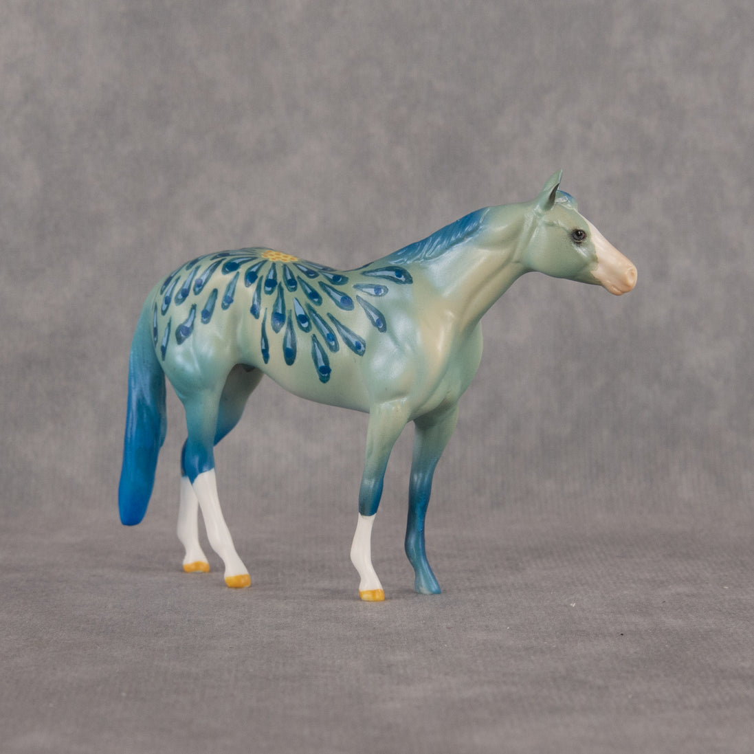 Peacock's Plumage OOAK Chip Stock Horse by Dawn Quick LHS26