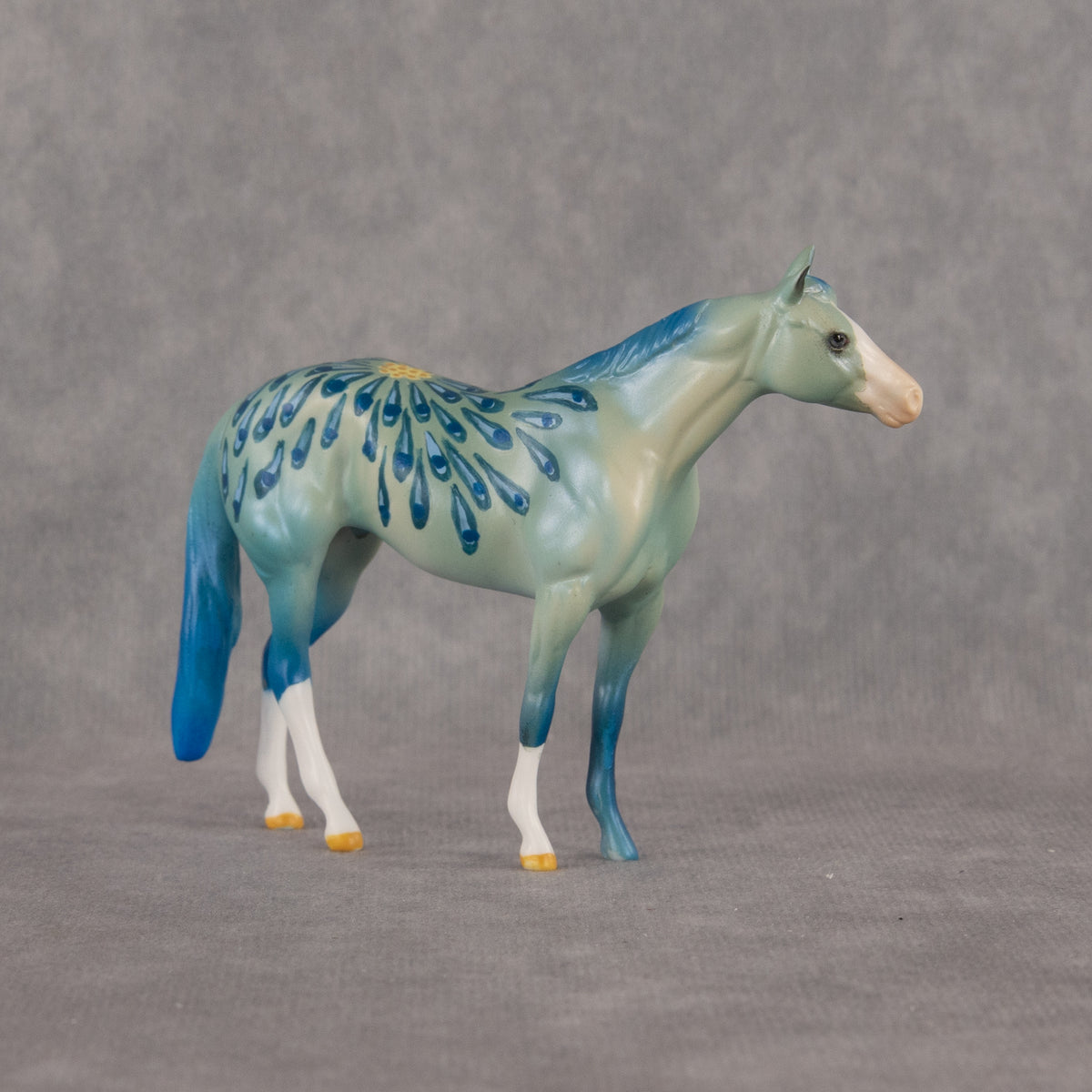 Peacock's Plumage OOAK Chip Stock Horse by Dawn Quick LHS26
