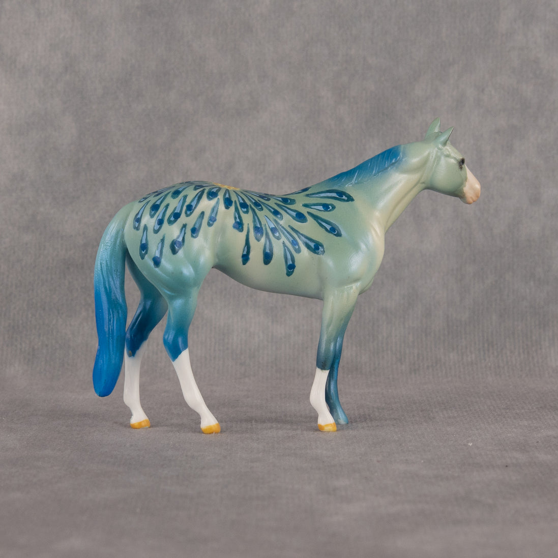 Peacock's Plumage OOAK Chip Stock Horse by Dawn Quick LHS26