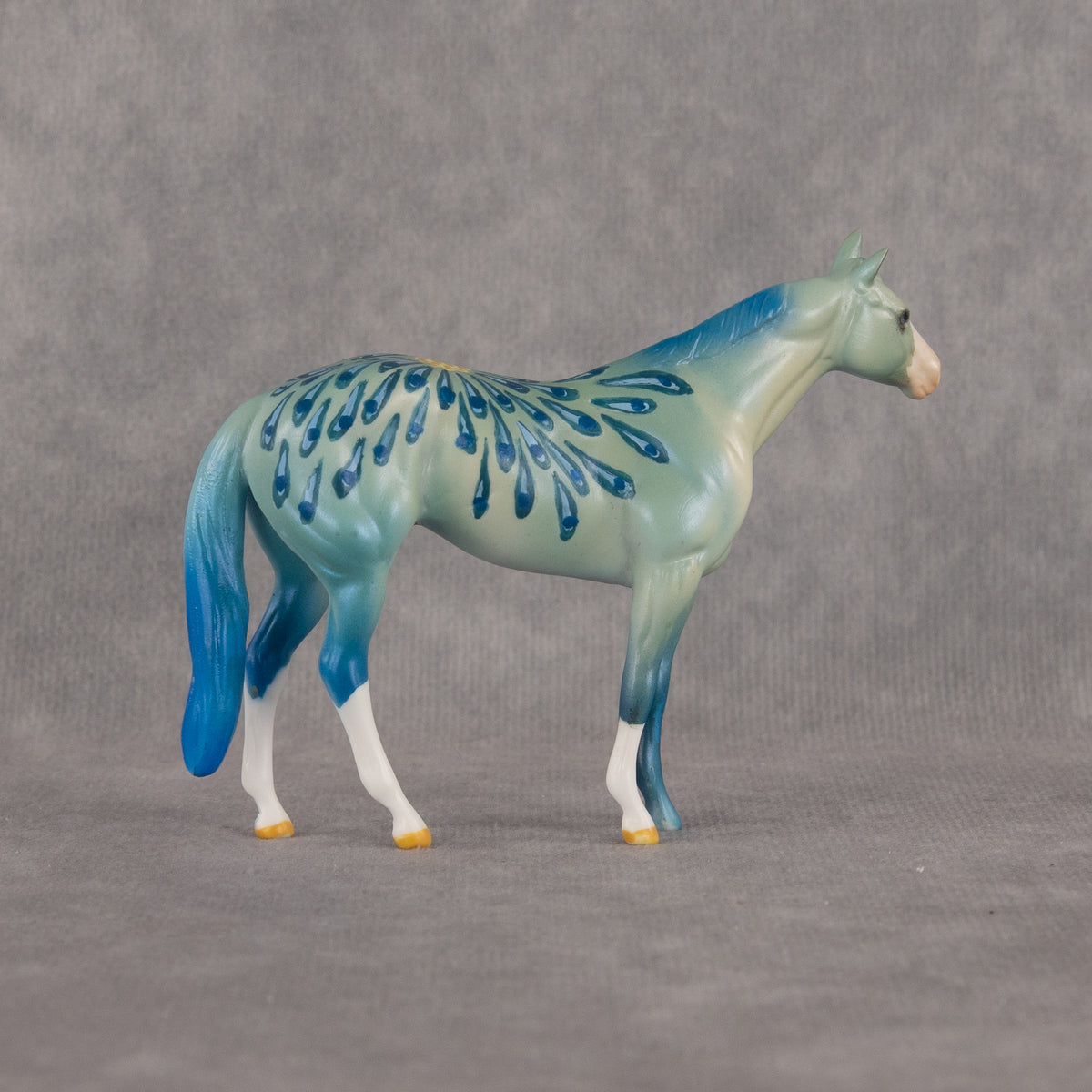 Peacock's Plumage OOAK Chip Stock Horse by Dawn Quick LHS26