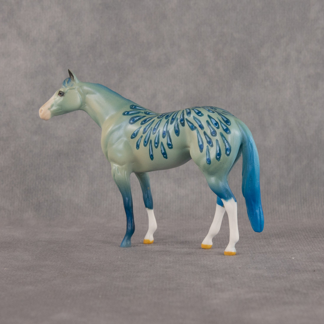 Peacock's Plumage OOAK Chip Stock Horse by Dawn Quick LHS26
