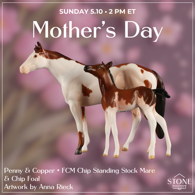 Penny & Copper OOAK Chip FCM Stock Horse & Chip Foal by Anna Rieck SCD26