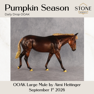 Pumpkin Season OOAK Large Mule by Aimi Hettinger DDOOAKs26