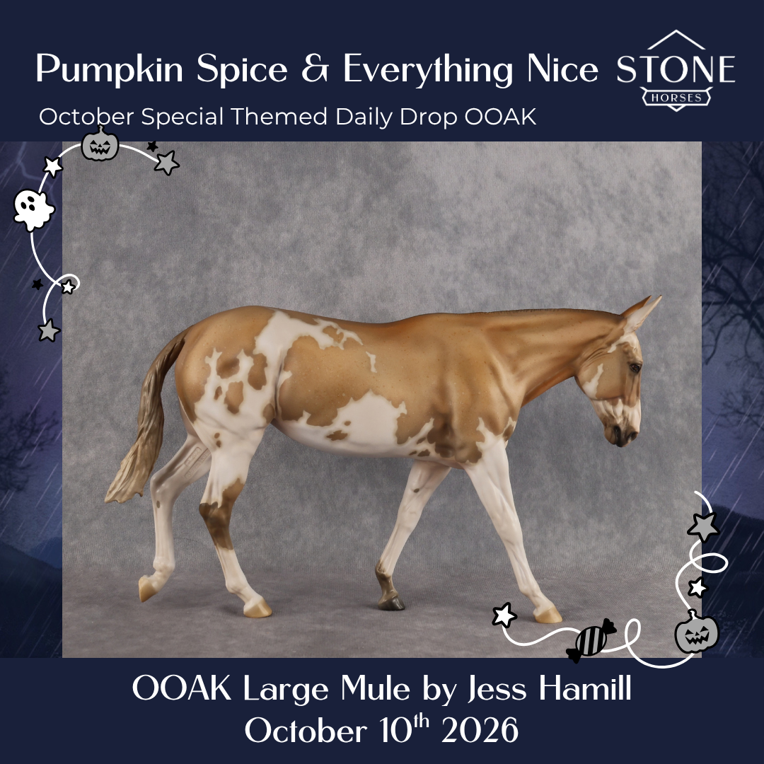 Pumpkin Spice & Everything Nice OOAK Large Mule by Jess Hamill DDOOAKs26