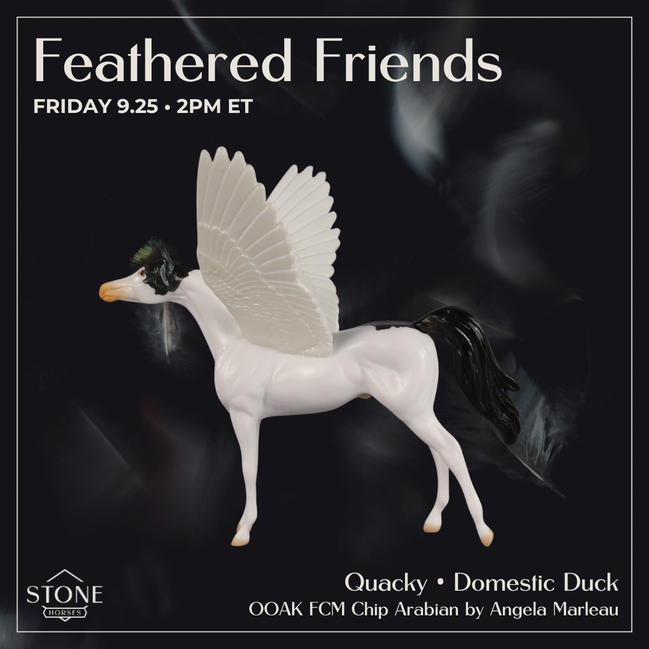Quacky OOAK FCM Chip Arabian by Angela Marleau FTF26