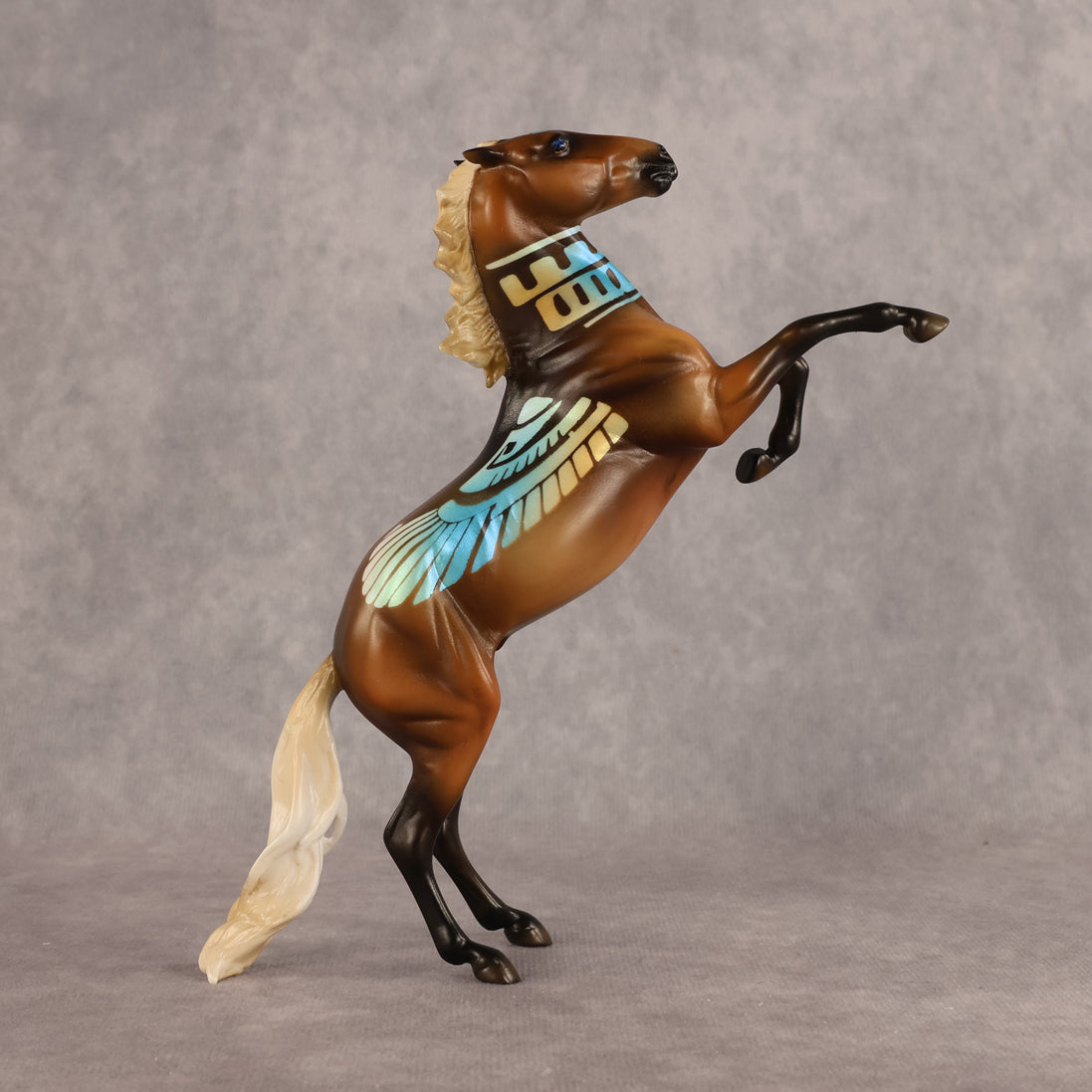 Ra OOAK Pebble Mustang by Enrique Duarte WC26