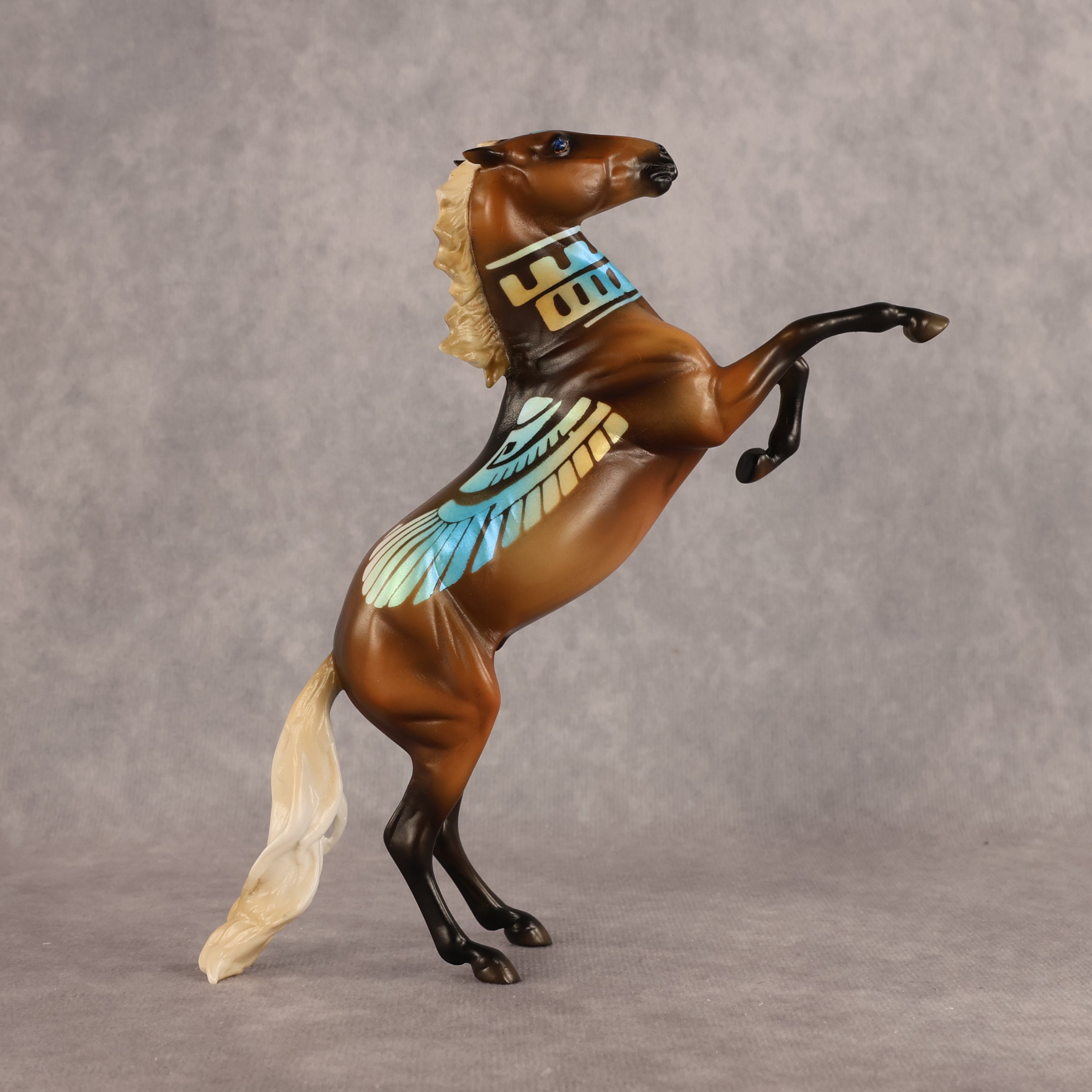 Ra OOAK Pebble Mustang by Enrique Duarte WC26