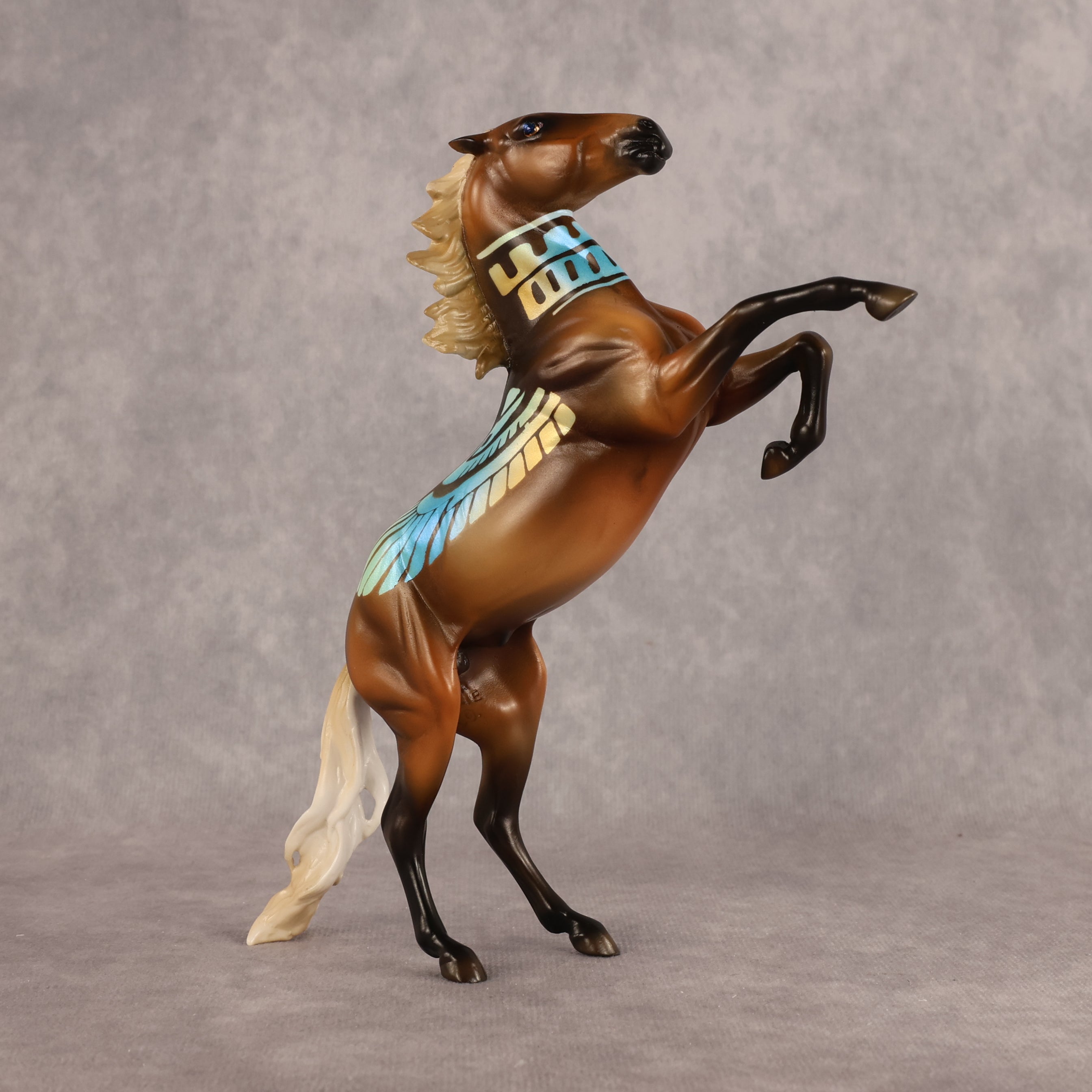 Ra OOAK Pebble Mustang by Enrique Duarte WC26