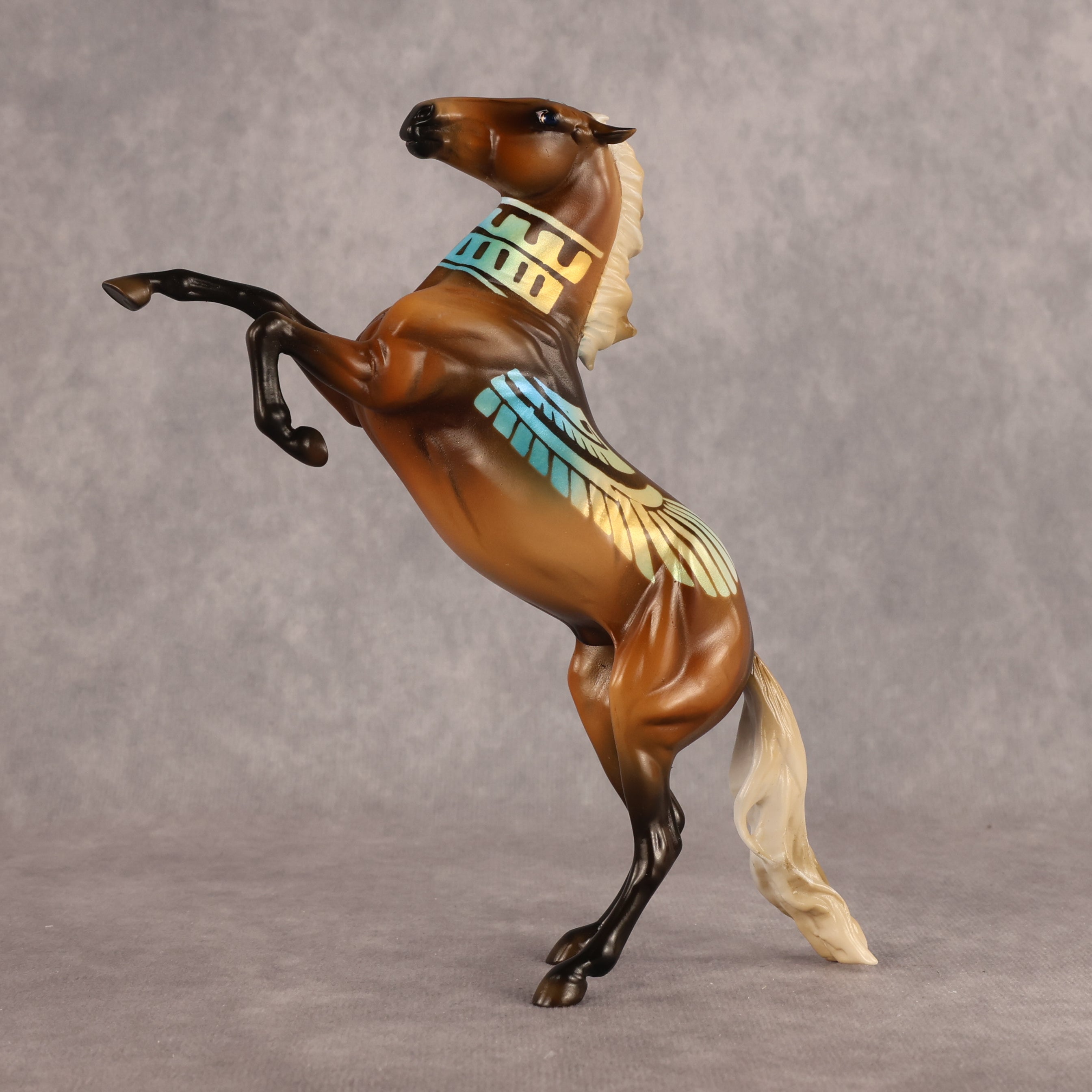 Ra OOAK Pebble Mustang by Enrique Duarte WC26