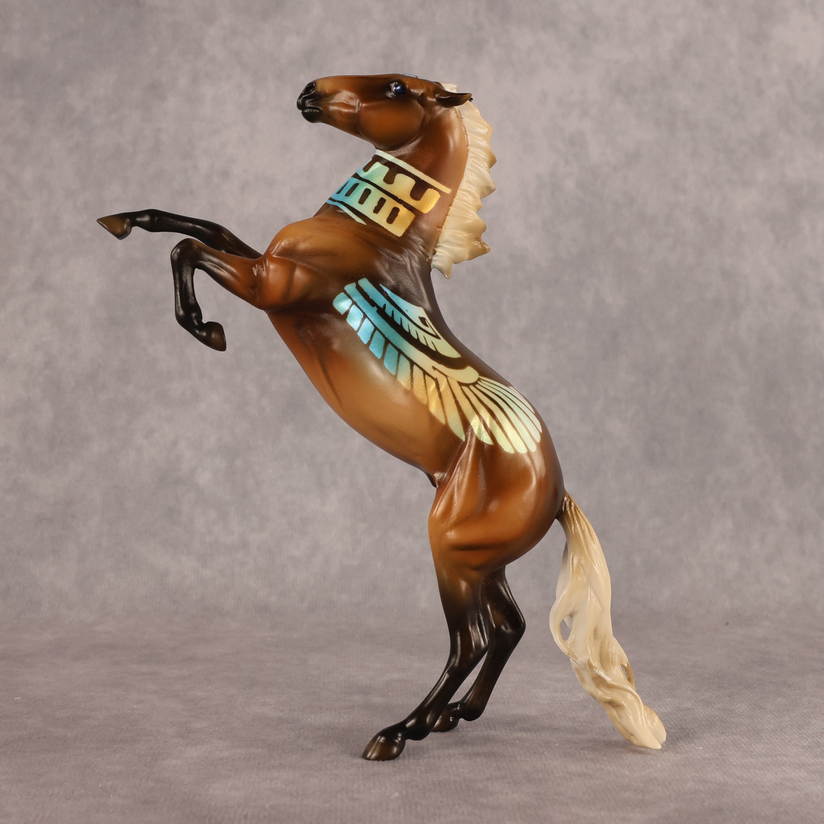 Ra OOAK Pebble Mustang by Enrique Duarte WC26