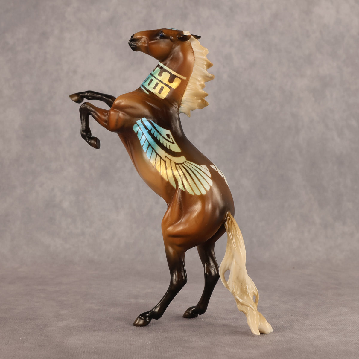 Ra OOAK Pebble Mustang by Enrique Duarte WC26