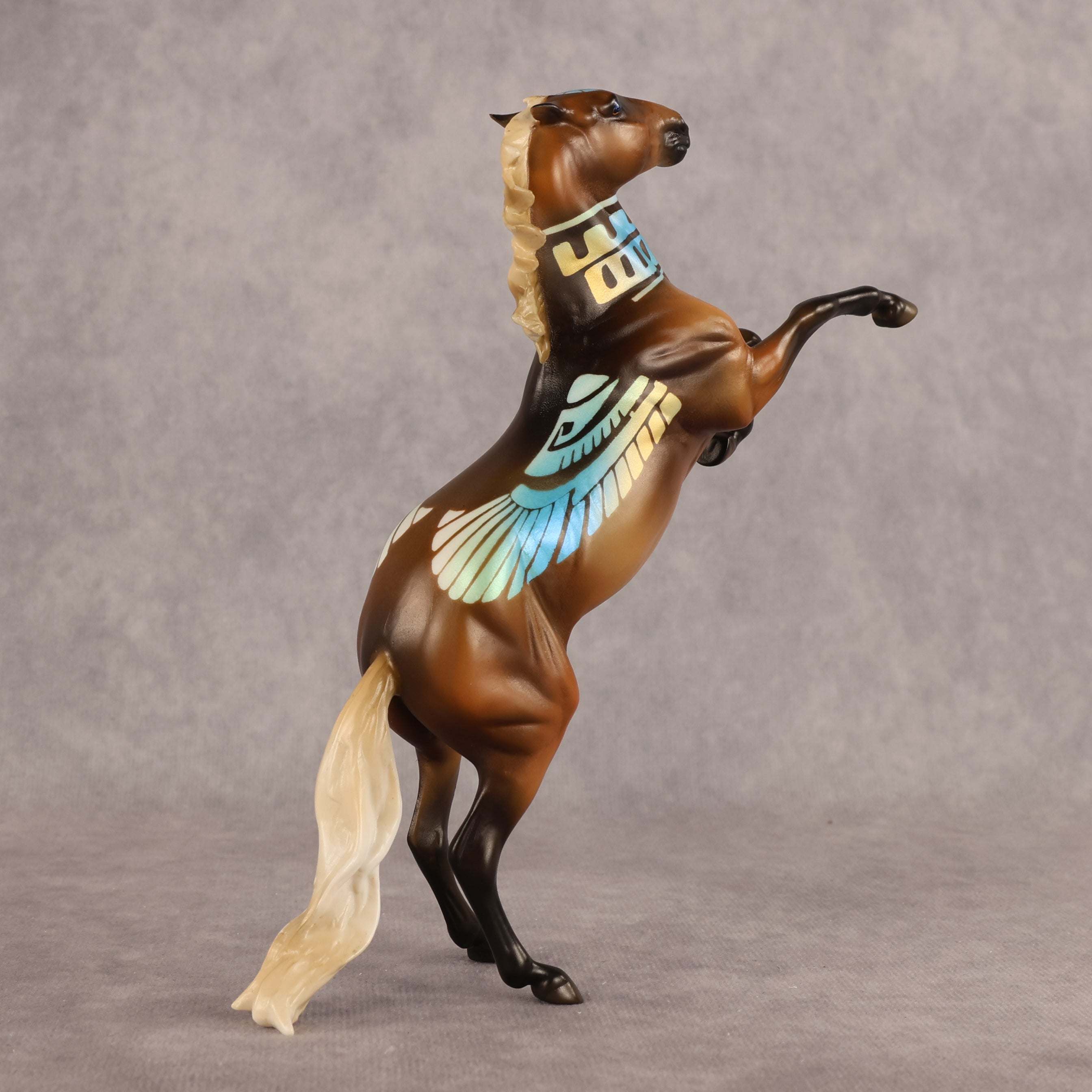 Ra OOAK Pebble Mustang by Enrique Duarte WC26