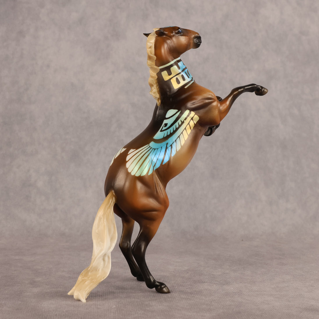 Ra OOAK Pebble Mustang by Enrique Duarte WC26
