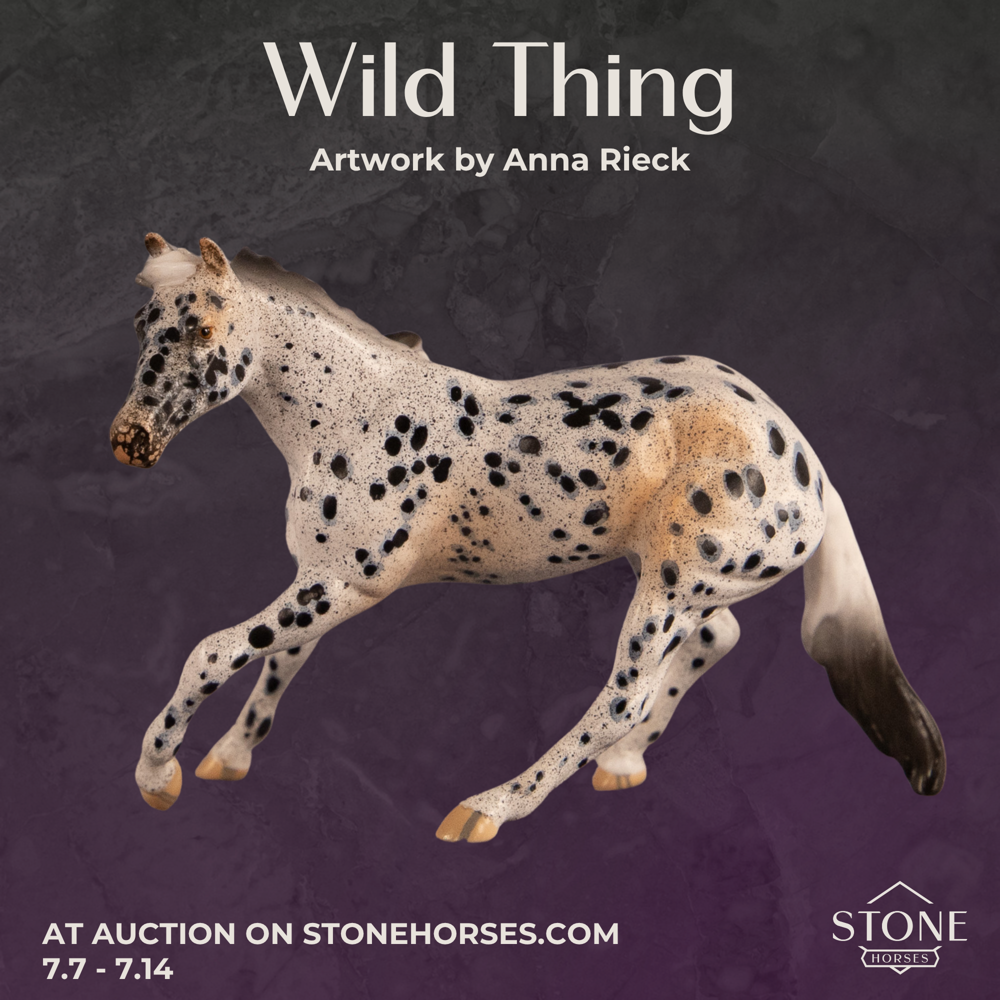 Wild Thing OOAK Chip Cutting Horse by Anna Rieck EQ26