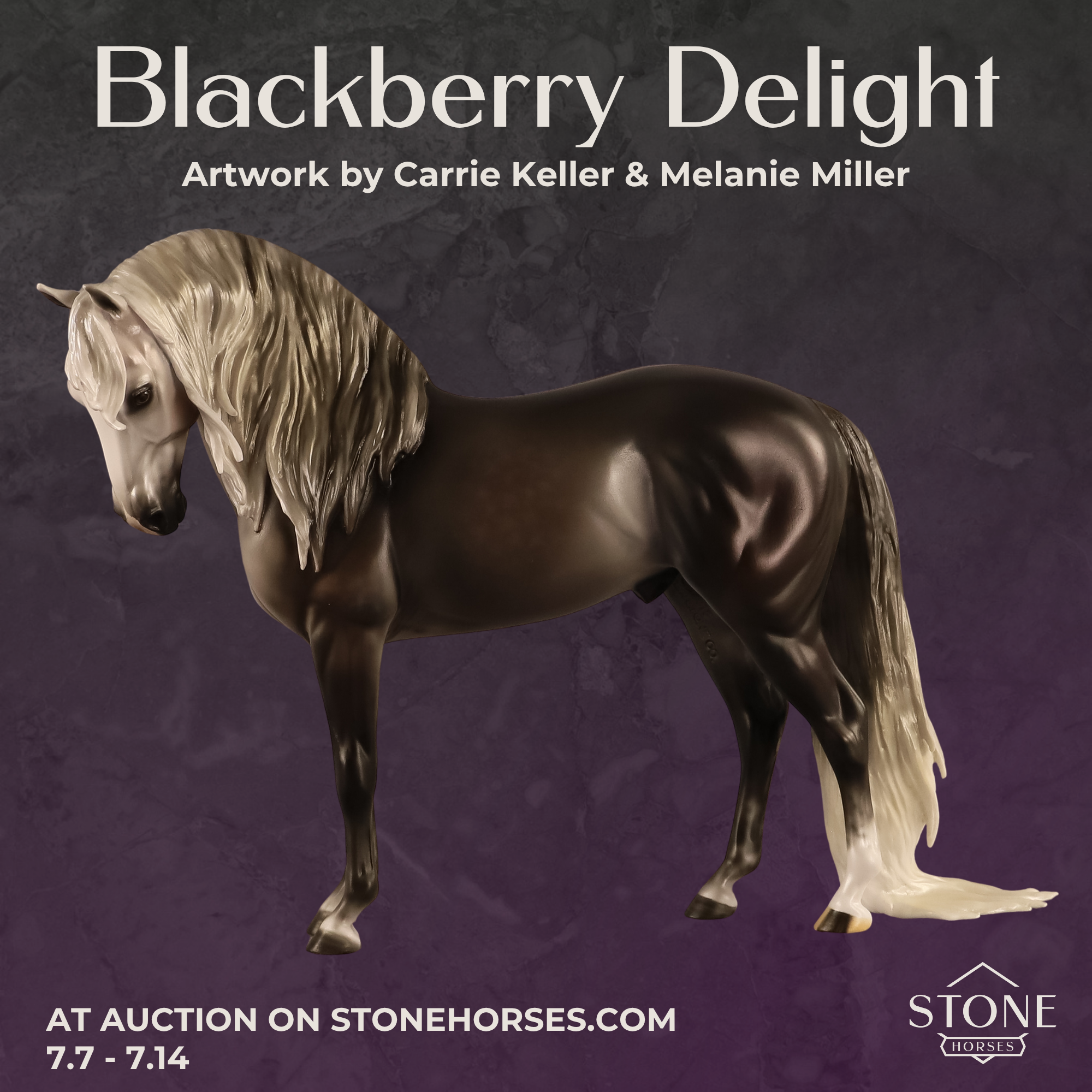 Blackberry Delight OOAK EFCM Andalusian by Carrie Keller &amp; Melanie Miller EQ26