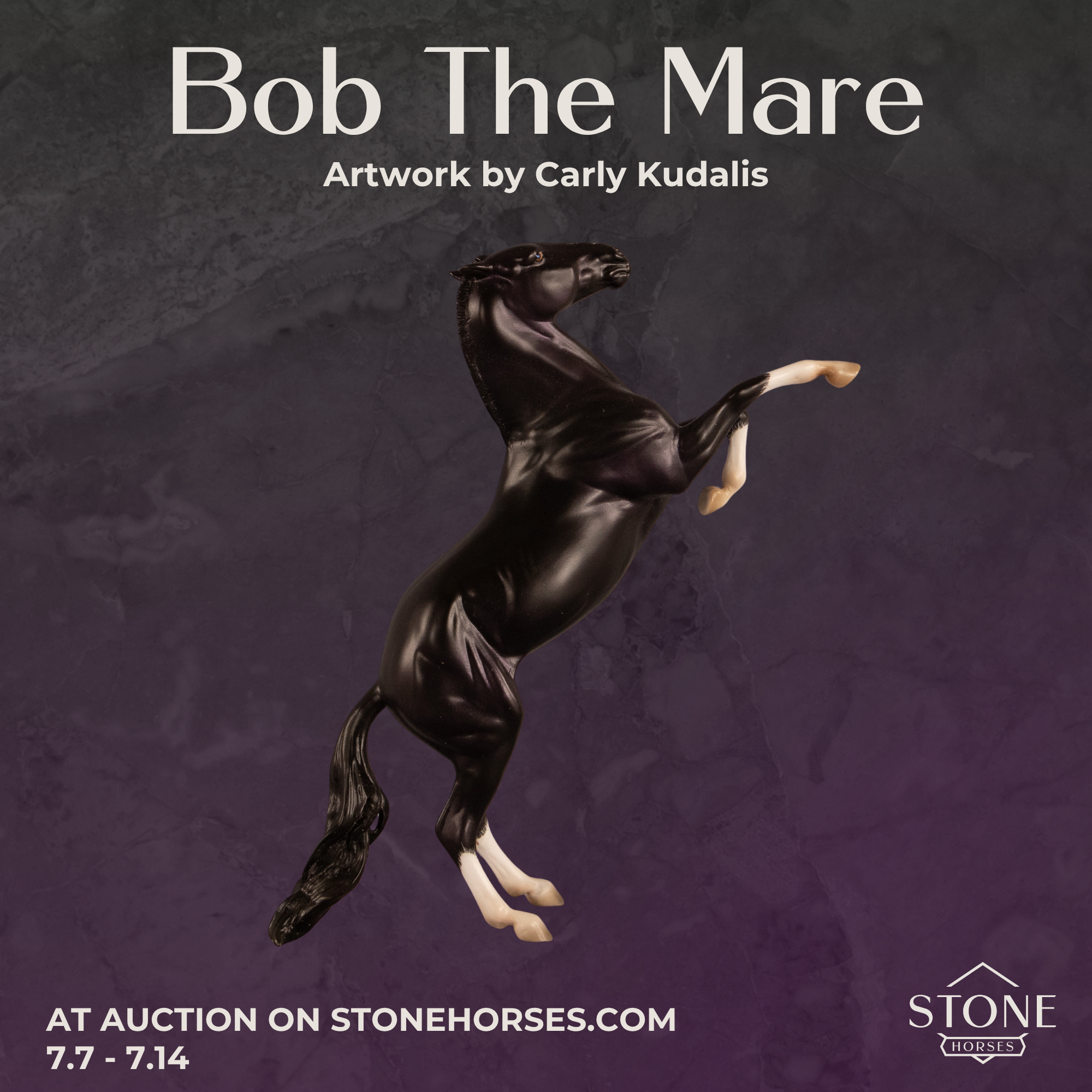 Bob The Mare OOAK FCM Pebble Mustang by Carly Kudalis EQ26