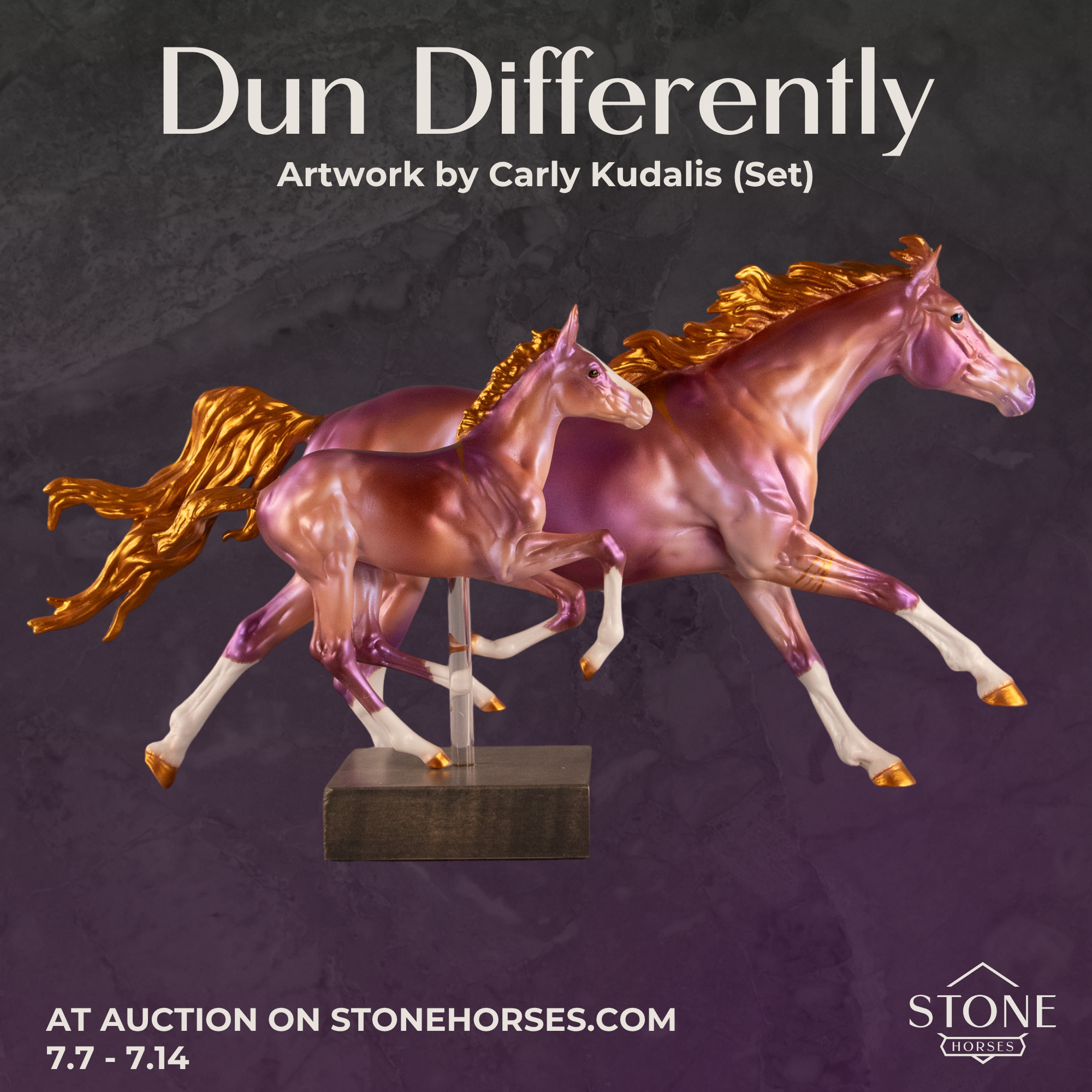 Dun Differently OOAK FCM Volo &amp; Pimento by Carly Kudalis EQ26