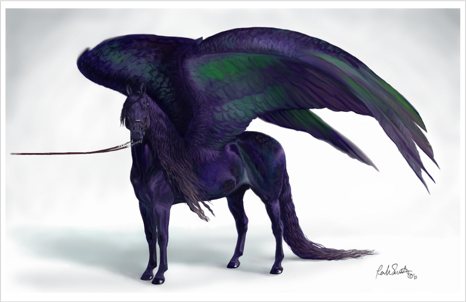 Raventower OOAK Custom Morgan with Wings By Ellen Robbins Based Off of AotH Entry By Leah Smith EQ24 BEST OFFER 7/16/24